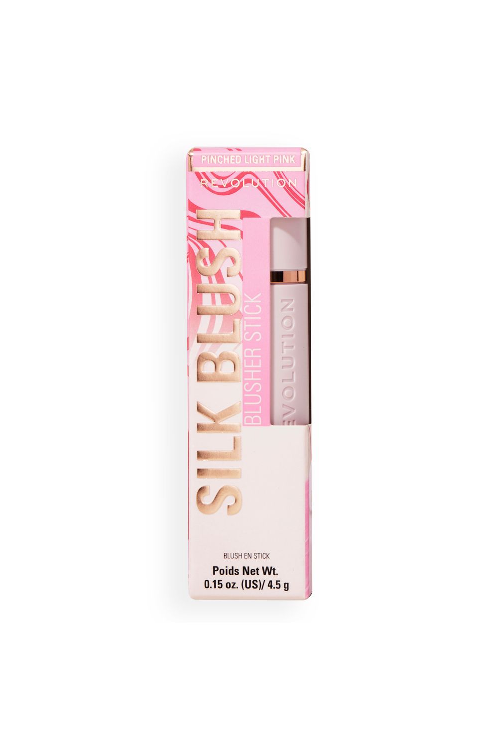 Revolution Skin Silk Marble Blush Stick 4.5g Pinched Light Pink image 4