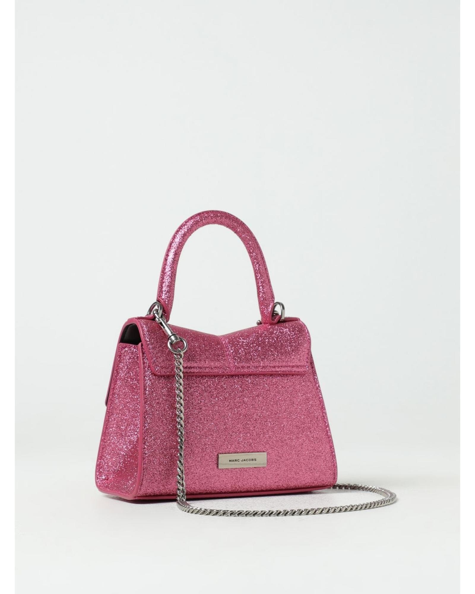 Marc Jacobs Softshot 21 Glitter Mini Top Handle Bag Wo - Pink Clutch Bags image 2