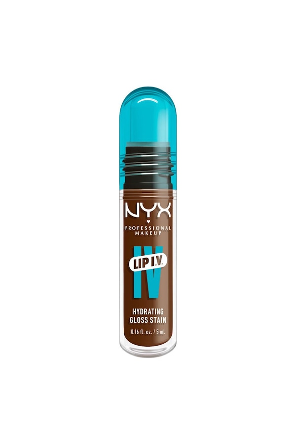 NYX Professional Makeup Lip IV Hydrating Gloss Stain, Lip Gloss 5ml Cocoa Quench