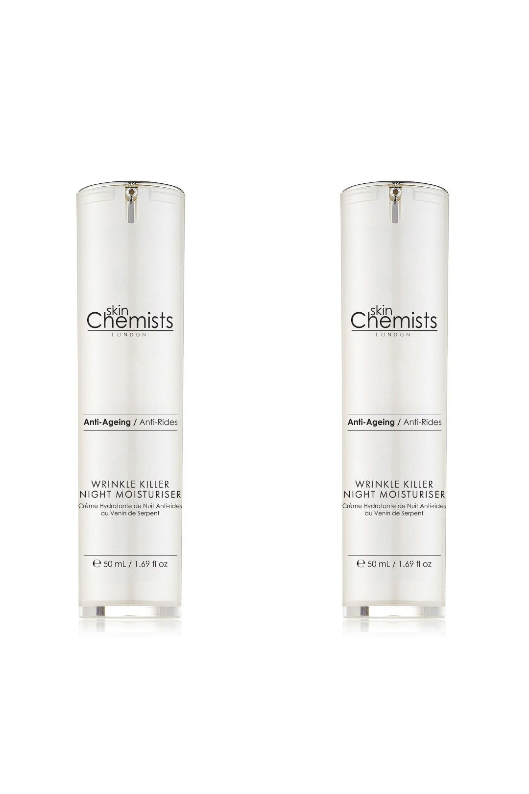 skinChemists professional Wrinkle Killer Anti-Ageing Night Moisturiser 50ml x 2 Duo Set image 1