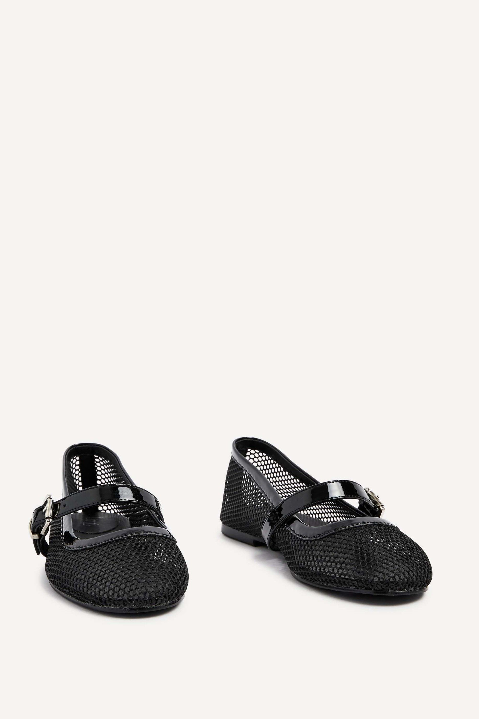 Linzi Arielle Black Mesh Mary Jane Pump image 3