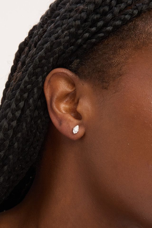 Simply Silver Sterling Silver 925 Cubic Zirconia Stud Earrings image 2