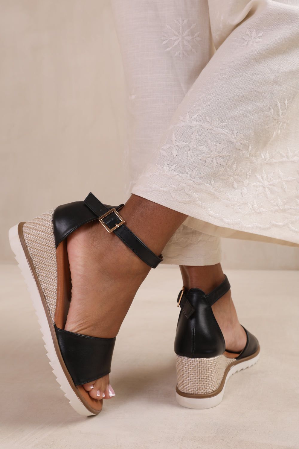 Where's That From 'Dusk' Wedge Shoes With Buckle Ankle Strap image 2
