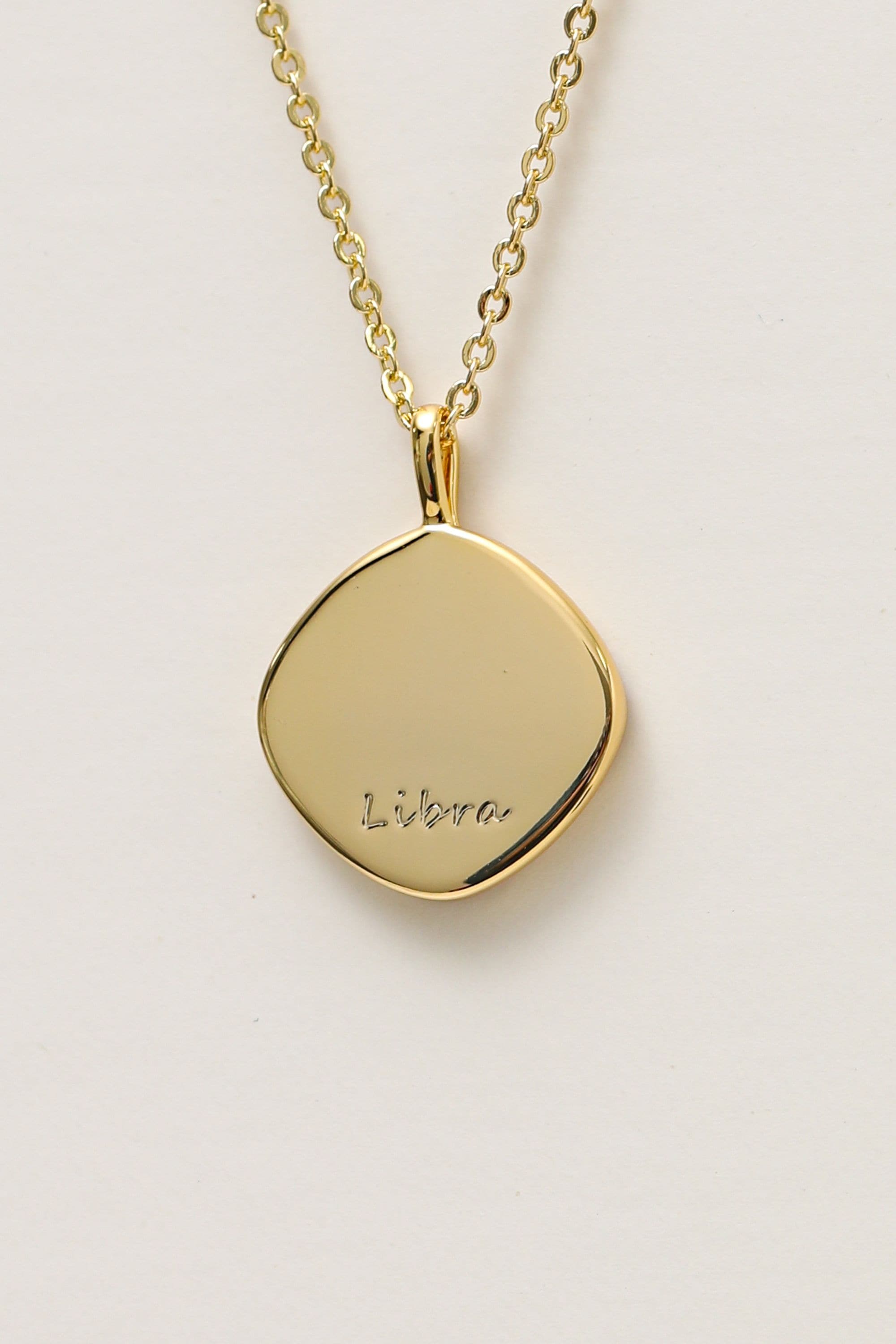 Jon Richard Gold Plated Molten Horoscope Pendant - Libra image 3