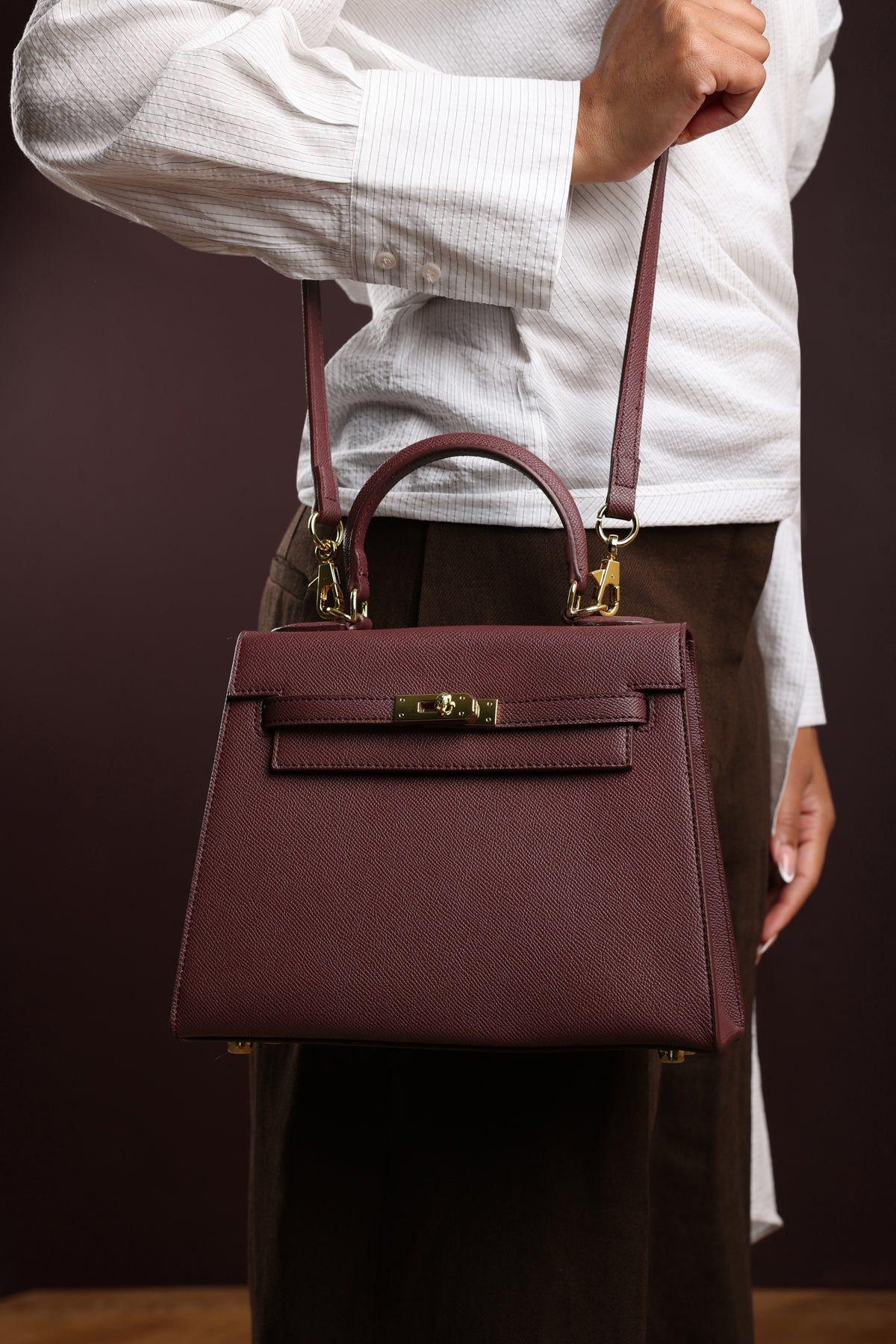 Where's That From 'Lluvia' Top Handle Satchel Mini Tote Bag with Turn-Lock Closure image 8