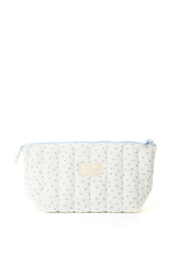 The Flat Lay Co Essential Makeup Pouch - Cozy Cotton Ditsy Floral Multi