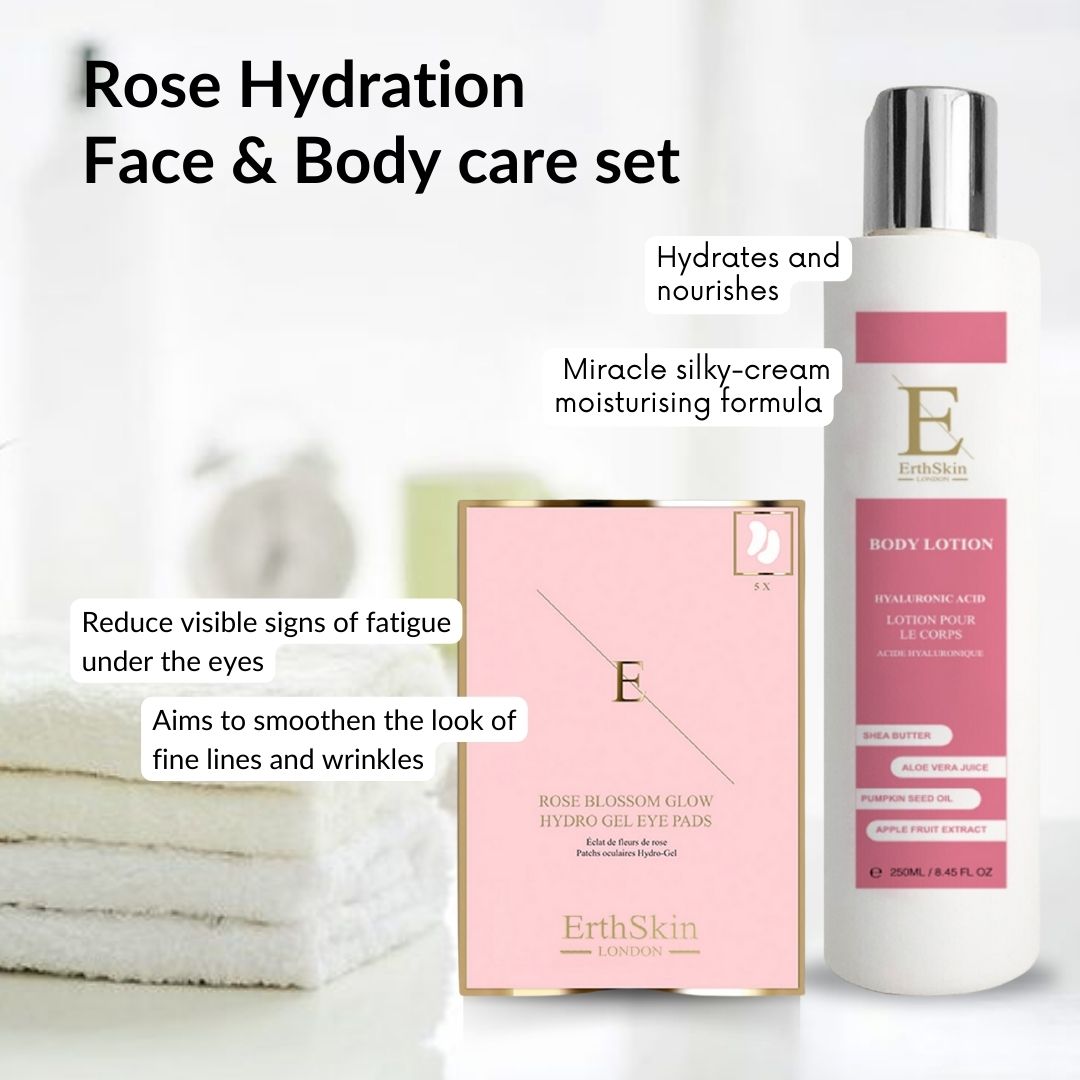 Erth Skin London Hydra Collagen Body Lotion 250ml + Rose Glow Eye Pads image 2