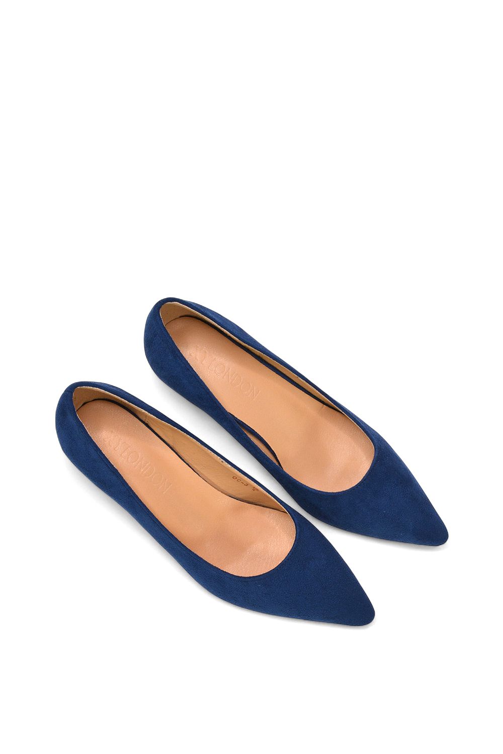 XY London 'Cali' Pointed Toe Low Stiletto Kitten High Heel Court Shoes image 6