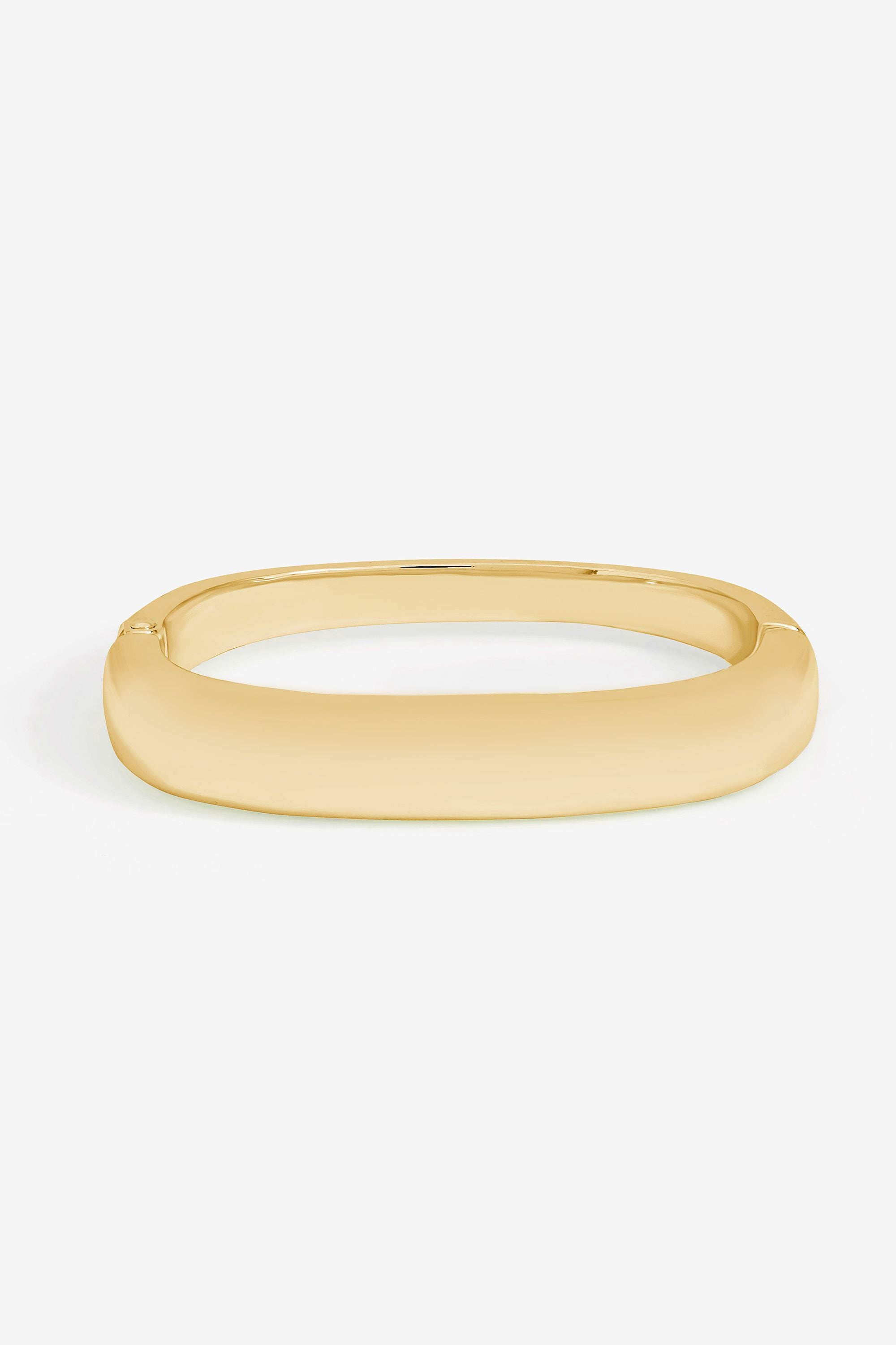 Jon Richard Gold Plated Polished Rectanglar Bangle image 1