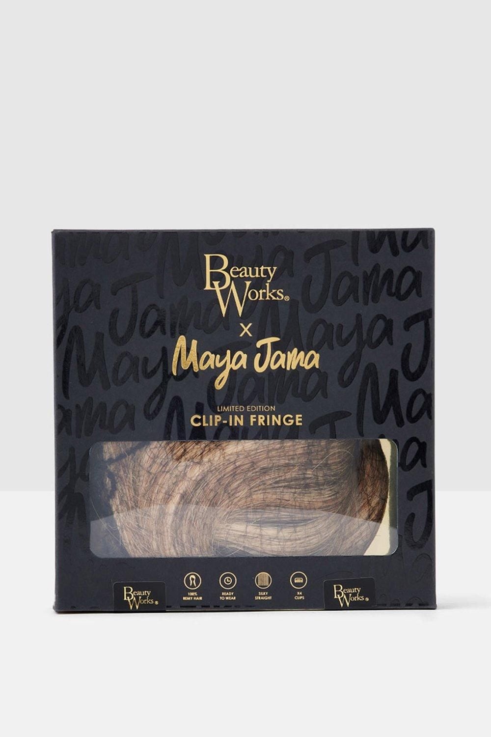 Beauty Works Beauty Works custom clip-in Fringe Topper 55g Mocha Melt image 7