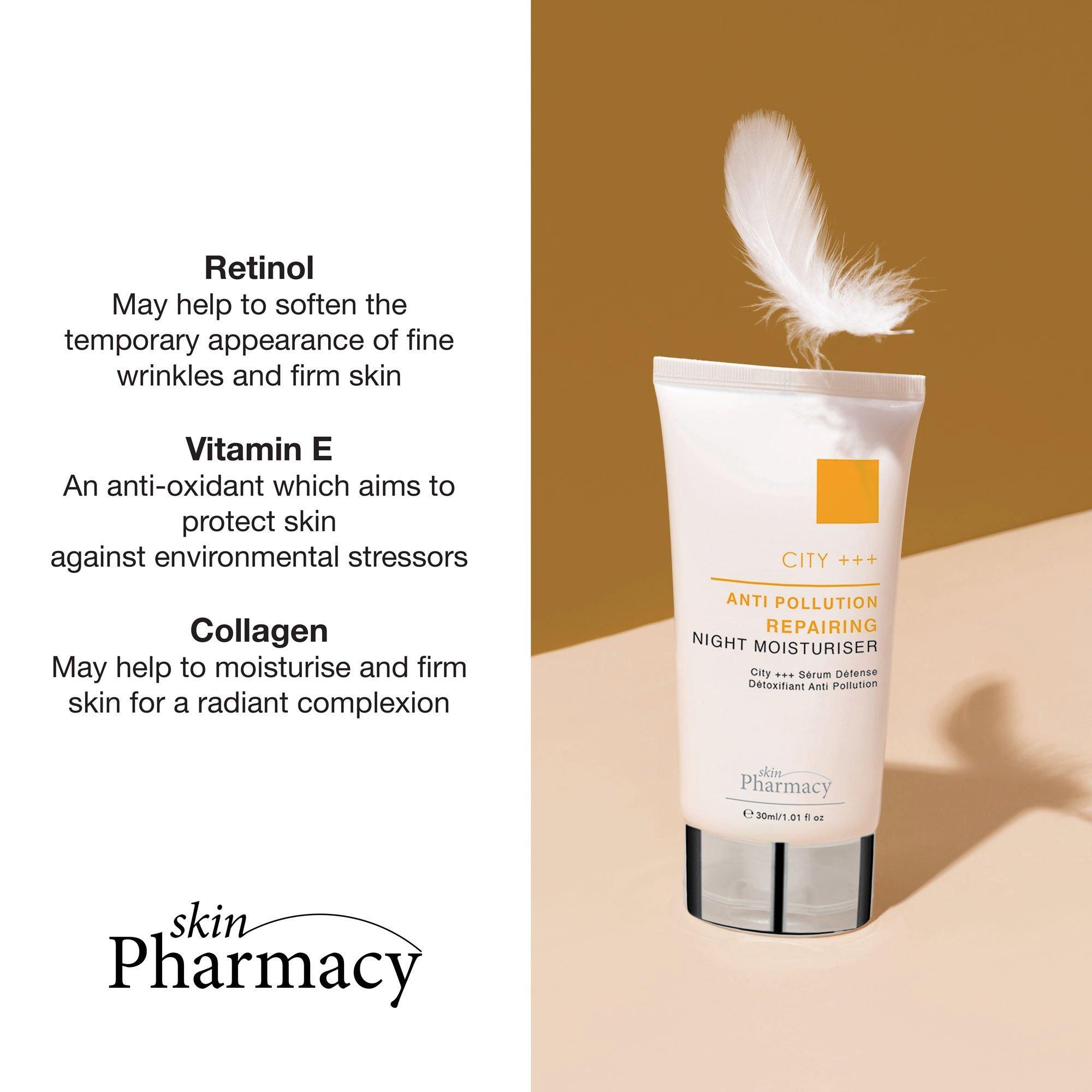 skinPharmacy City +++ Anti-Pollution Repairing Night Moisturiser 30ml Twin Value Savings Pack image 4