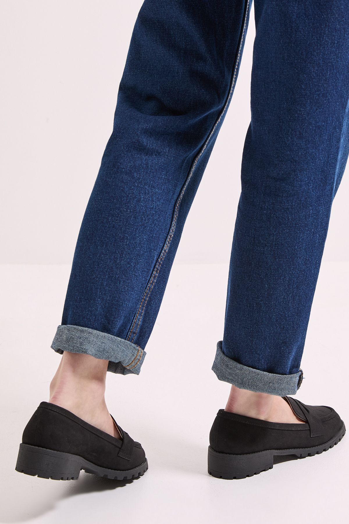 Dorothy Perkins Leoni Chunky Loafers Natural Black image 4