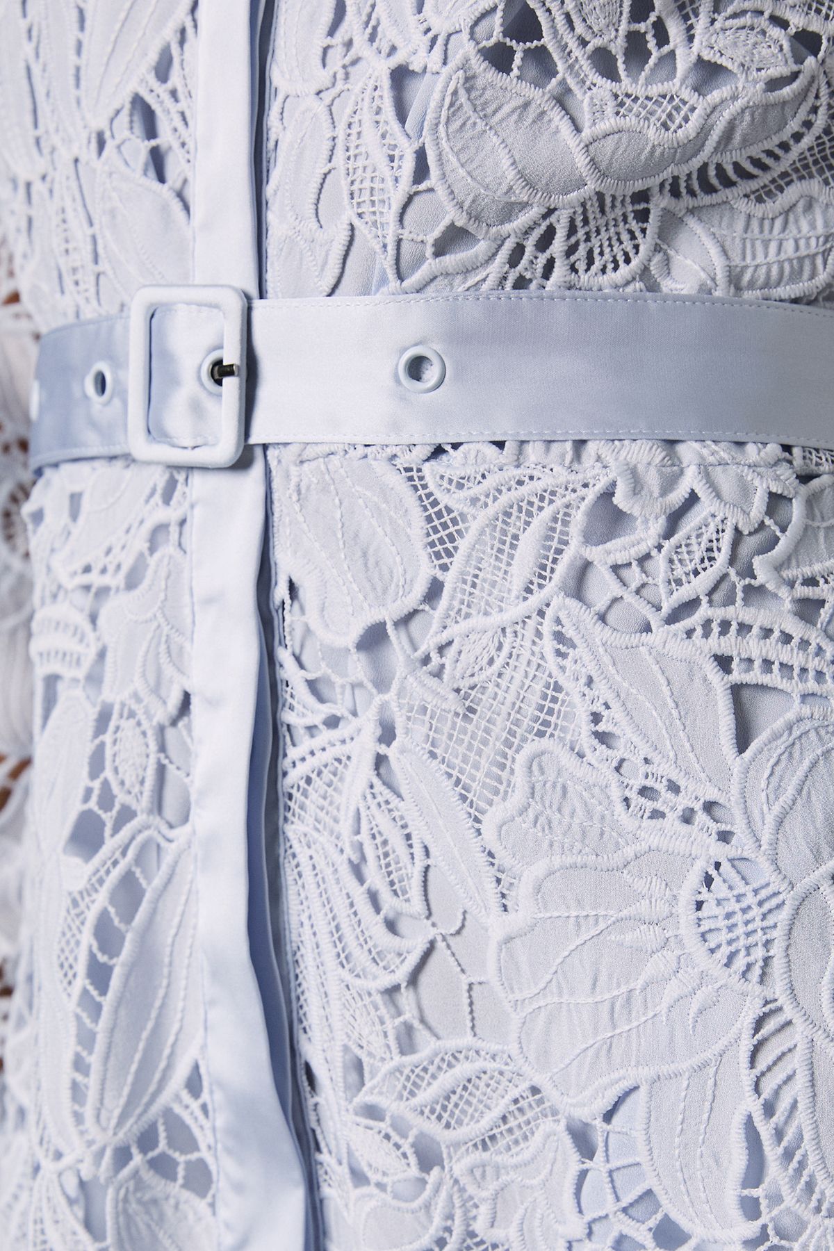 Coast Lace Shirt Dress Light Blue image 5