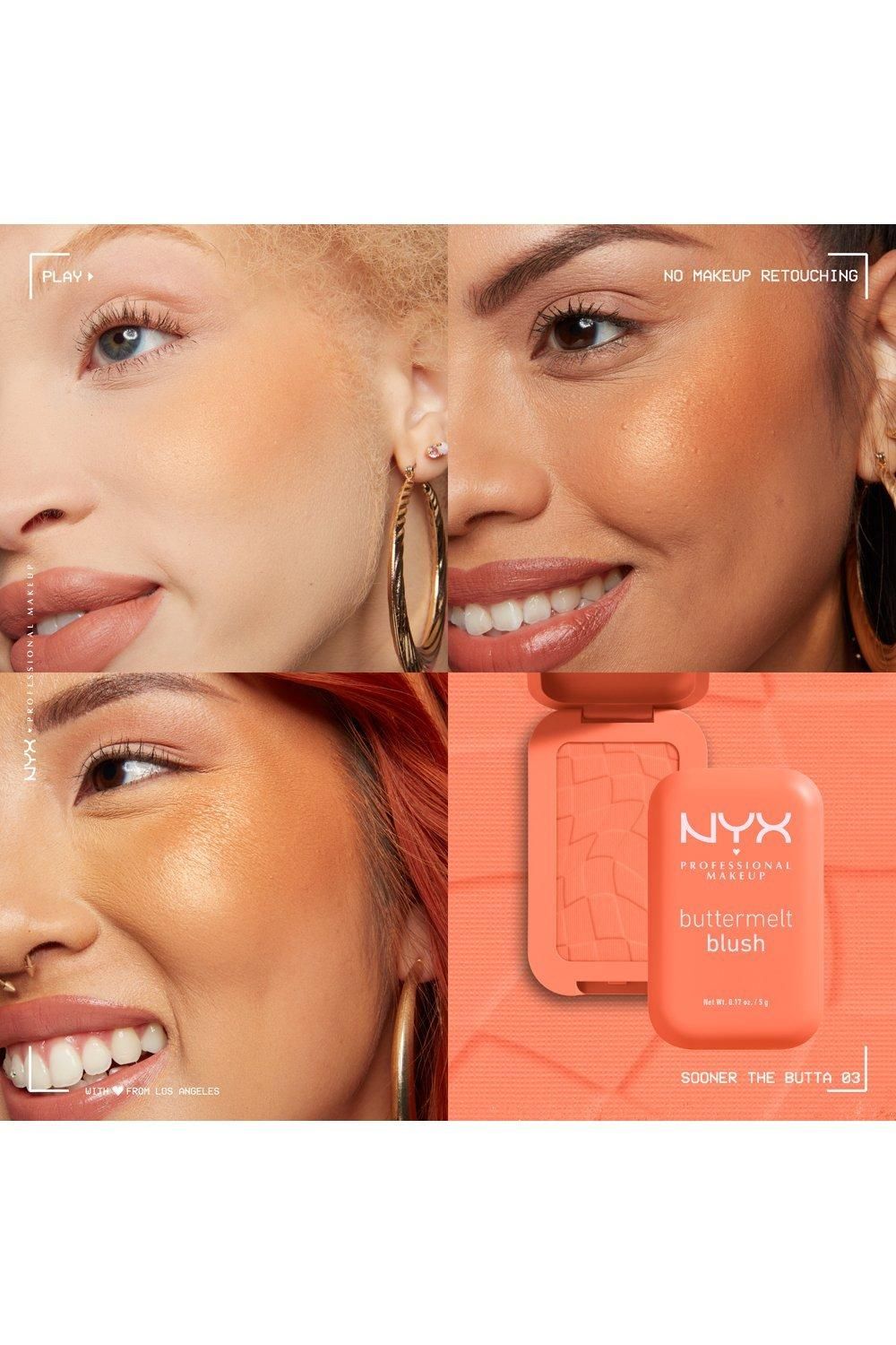 NYX Professional Makeup Buttermelt Blush Powder Blush Sooner The Butta image 5