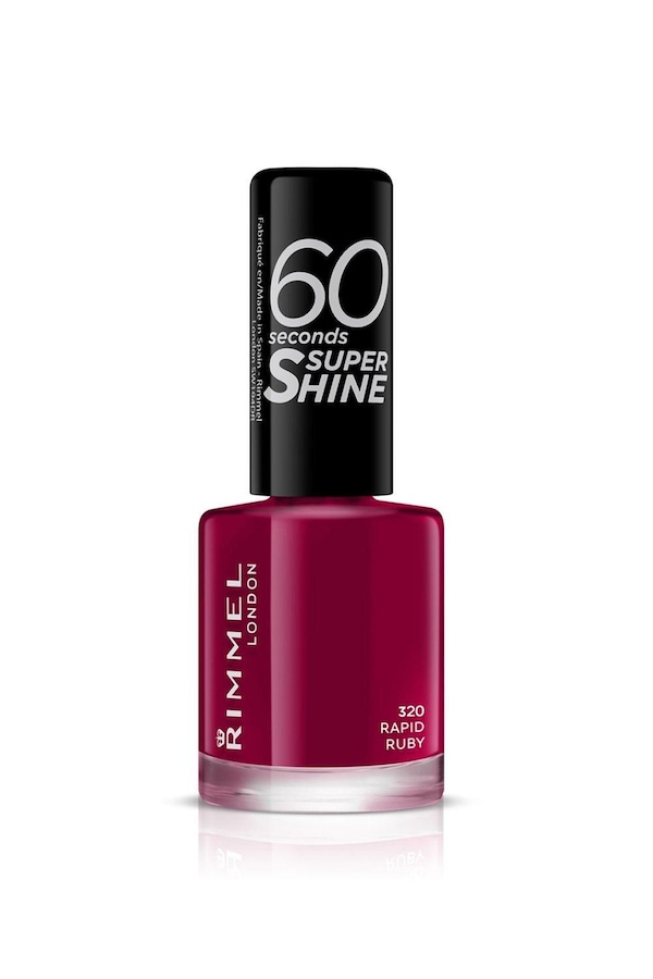 Rimmel London 60 Seconds Super Shine Nail Polish Rapid Ruby