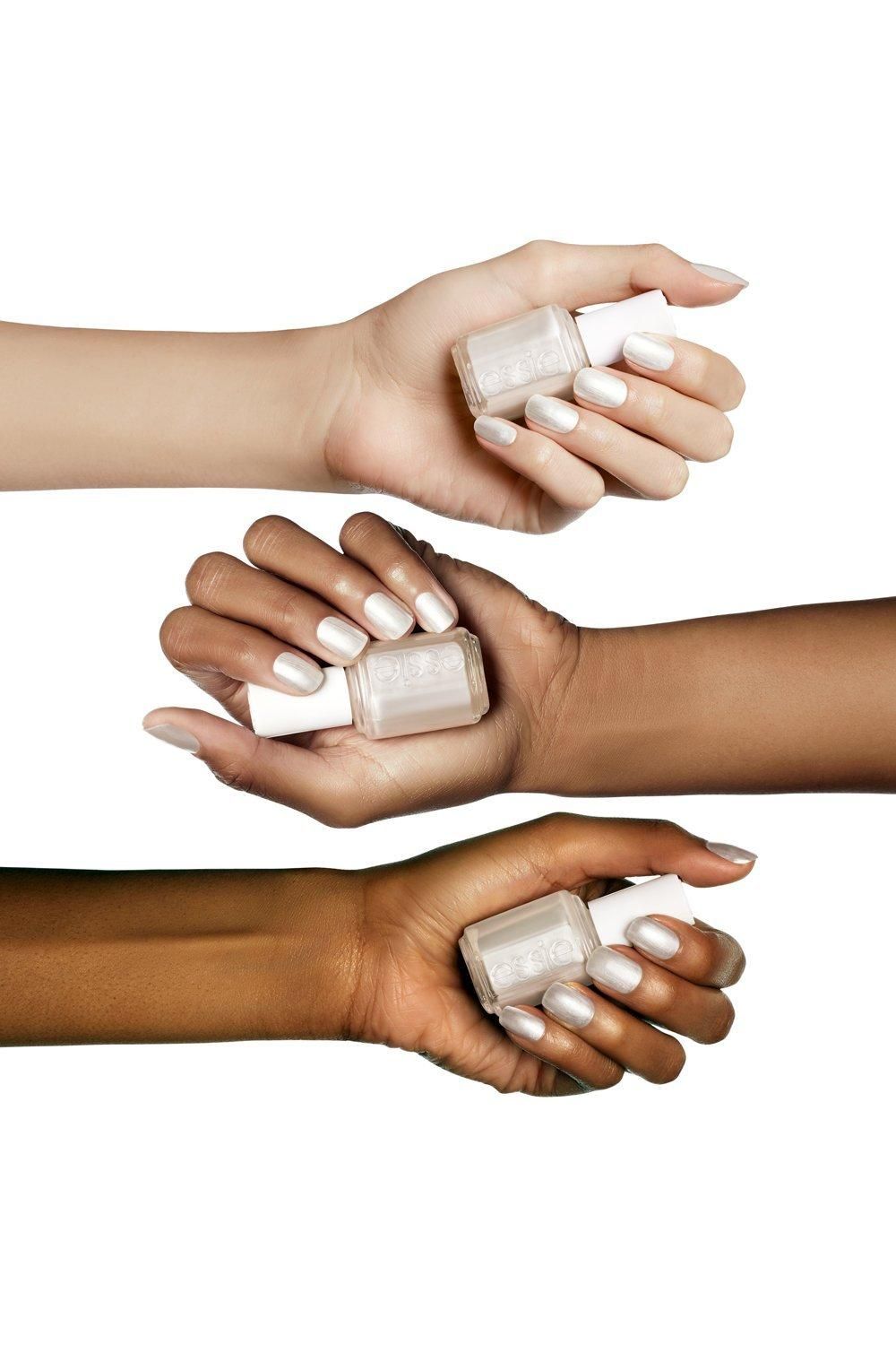 Essie Original Nail Polish Pearly White Shimmer Whit image 3