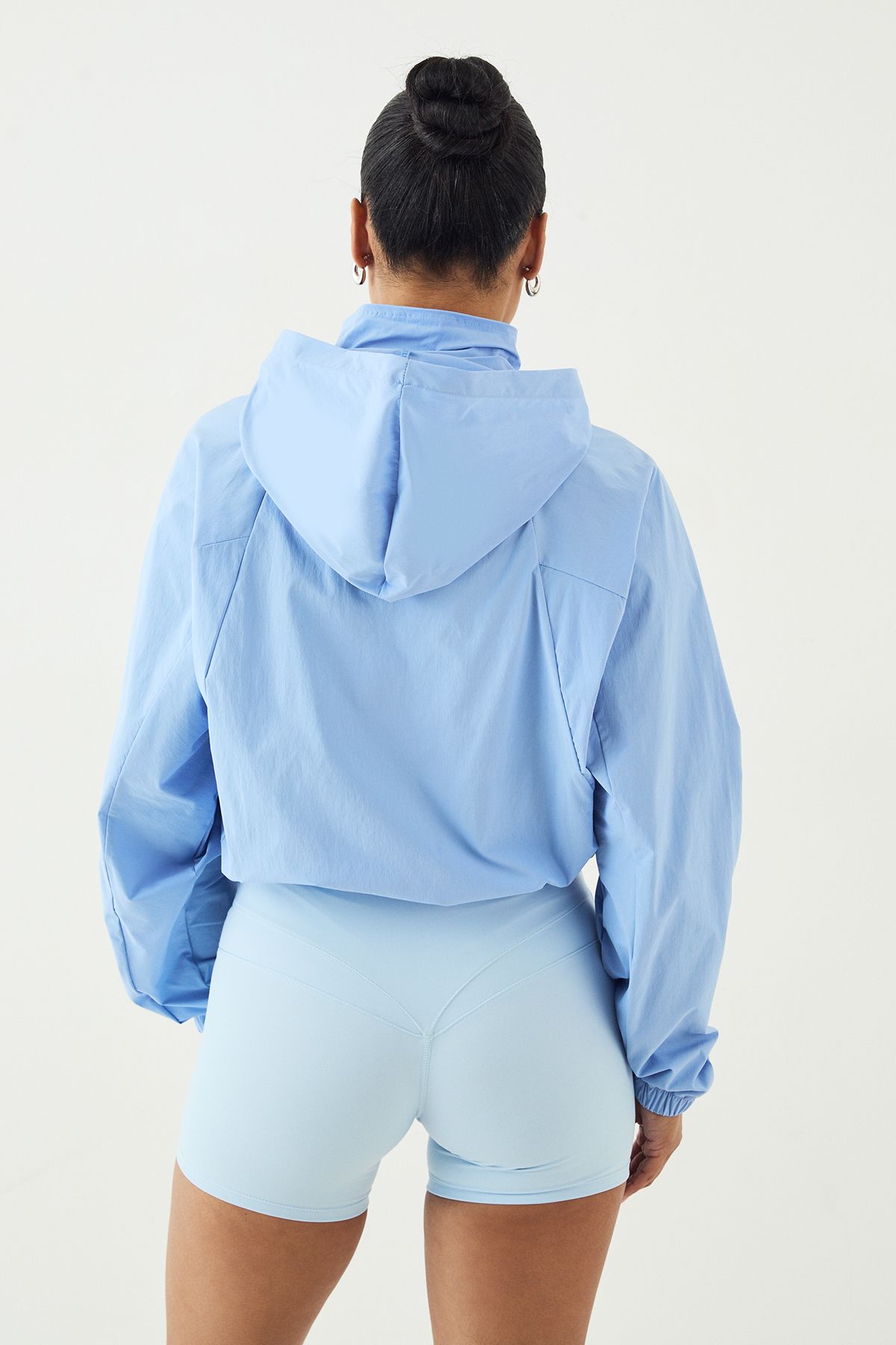 DSGN Studio DSGN Studio Zip Through Cropped Track Jacket Blue image 2