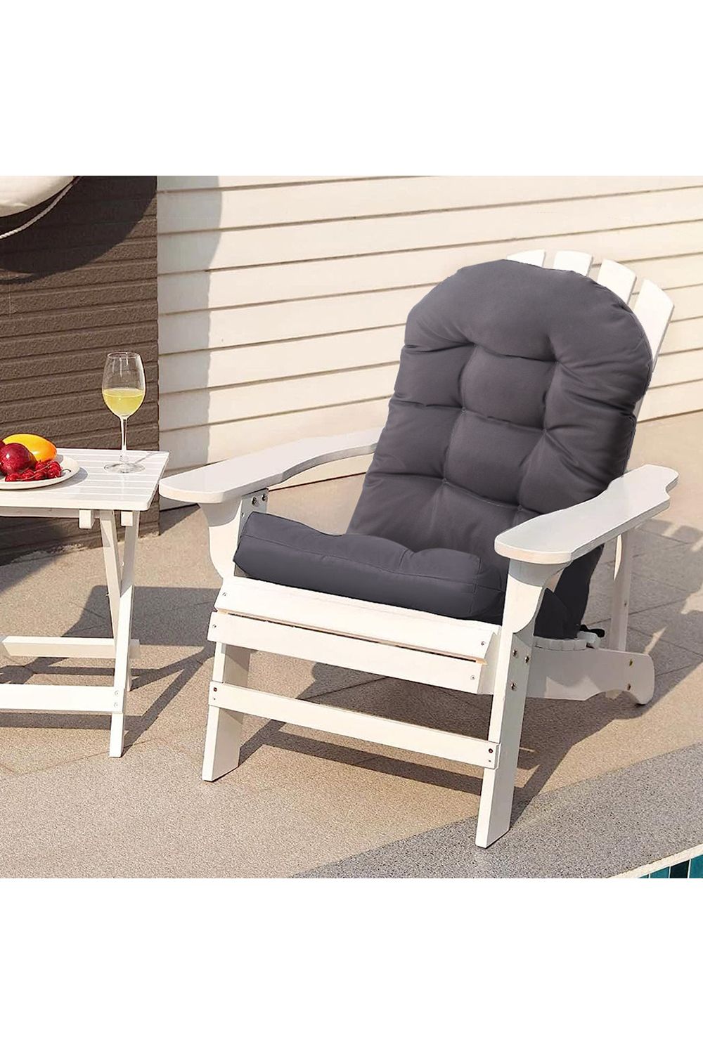 Living and Home 125 x 53cm Outdoor Waterproof Tufted Swing Seat Cushion image 2