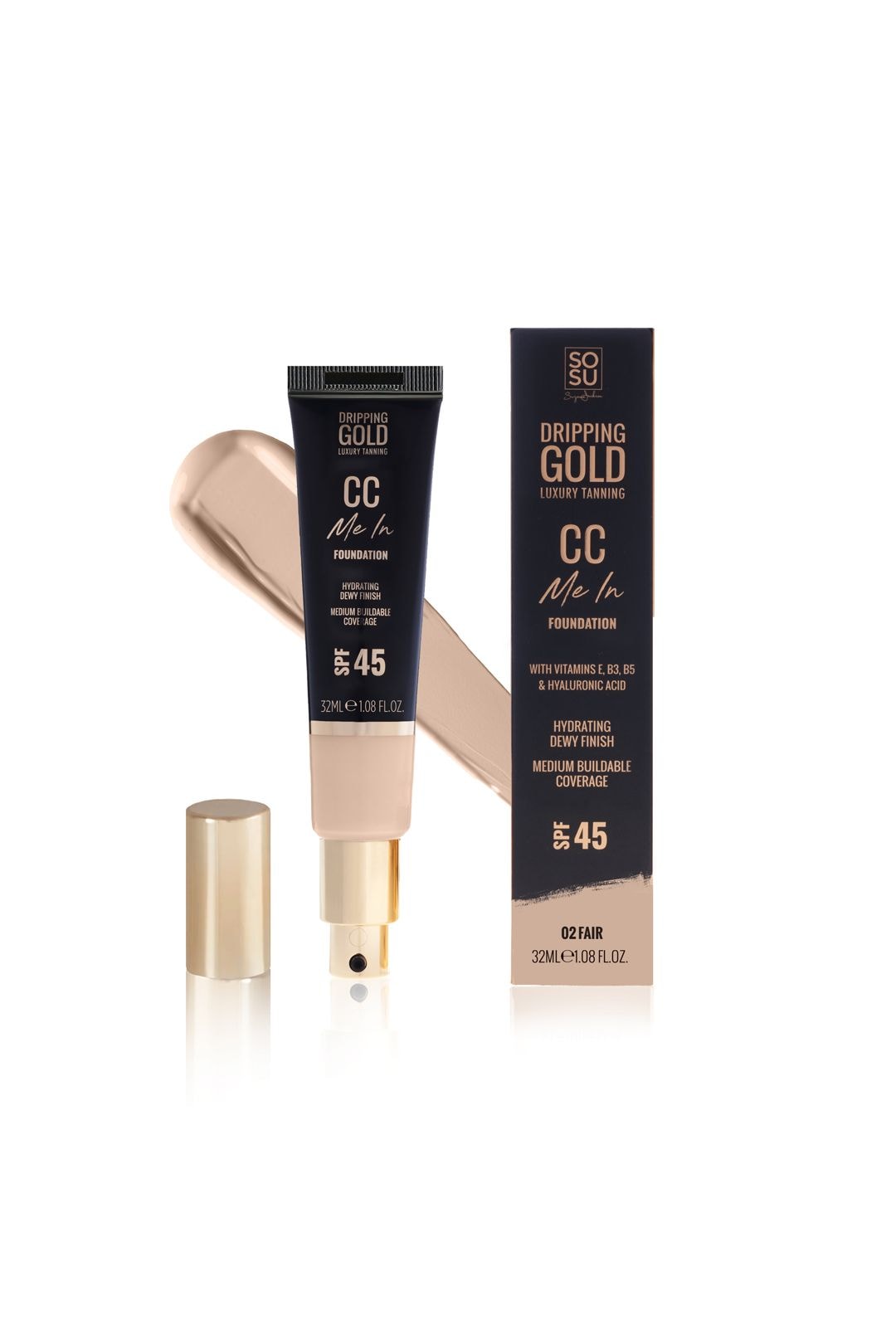 Dripping Gold CC Cream SPF40 35ml Fair image 1