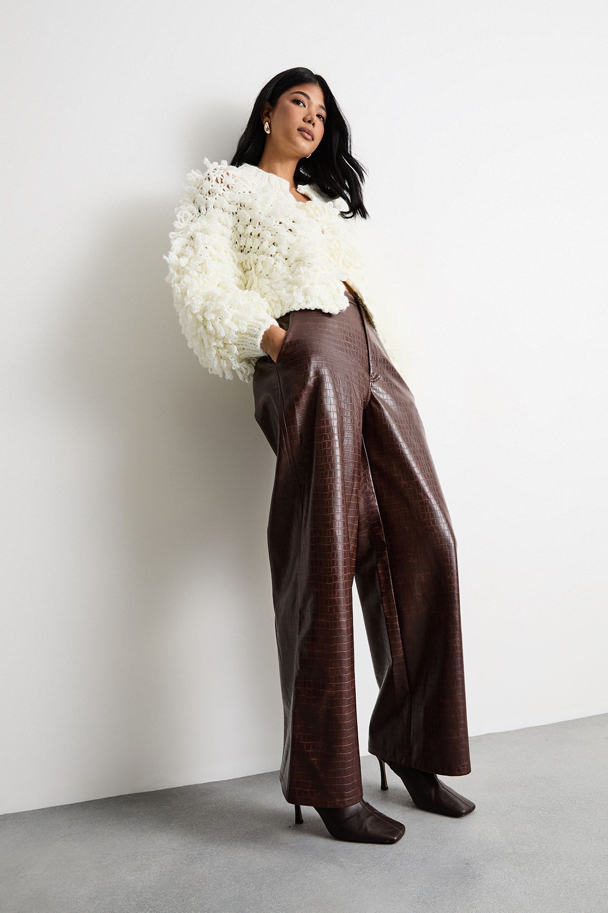 Warehouse Fringe Loop Bomber Cream image 4