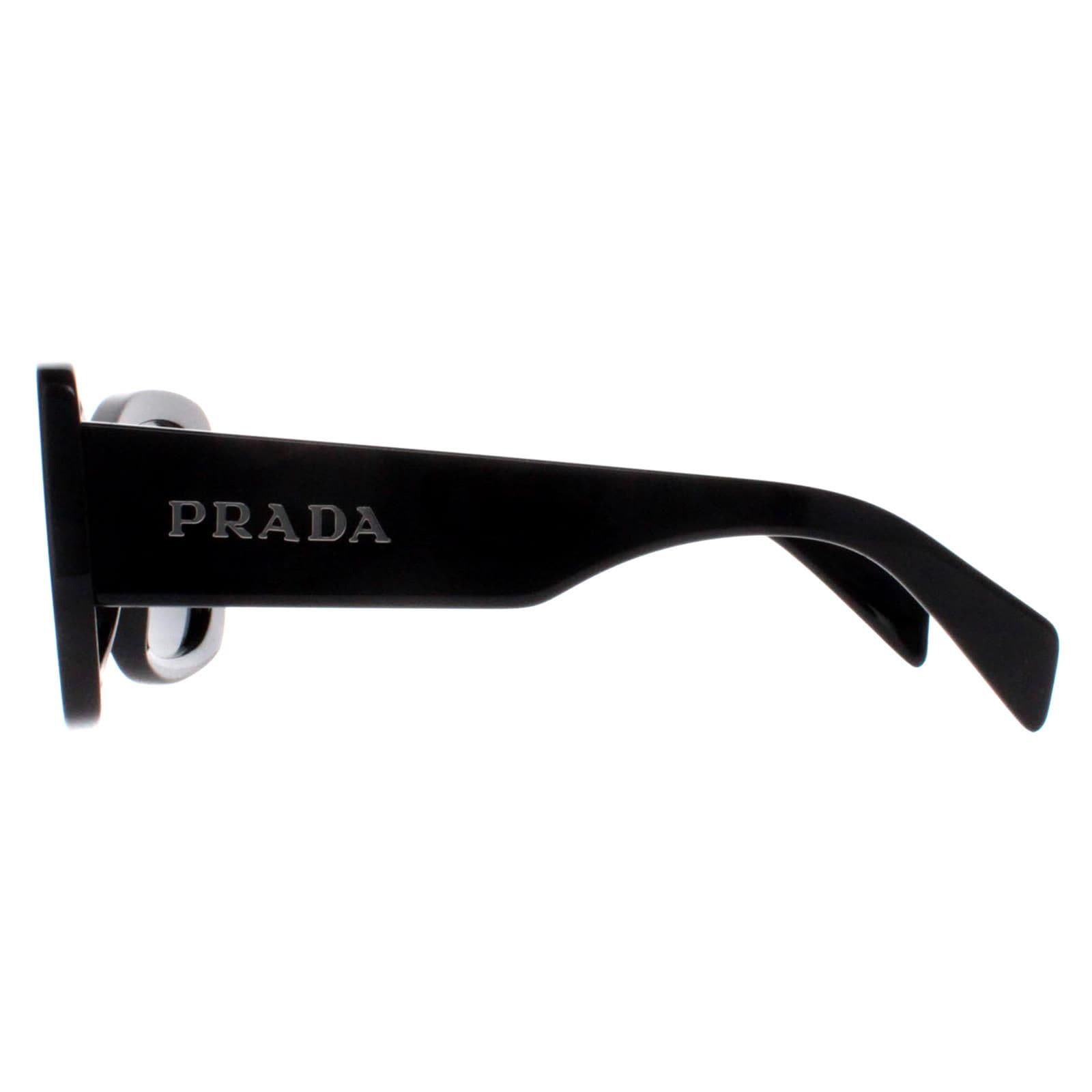 Prada Oval Black Dark Grey PRA08S image 3