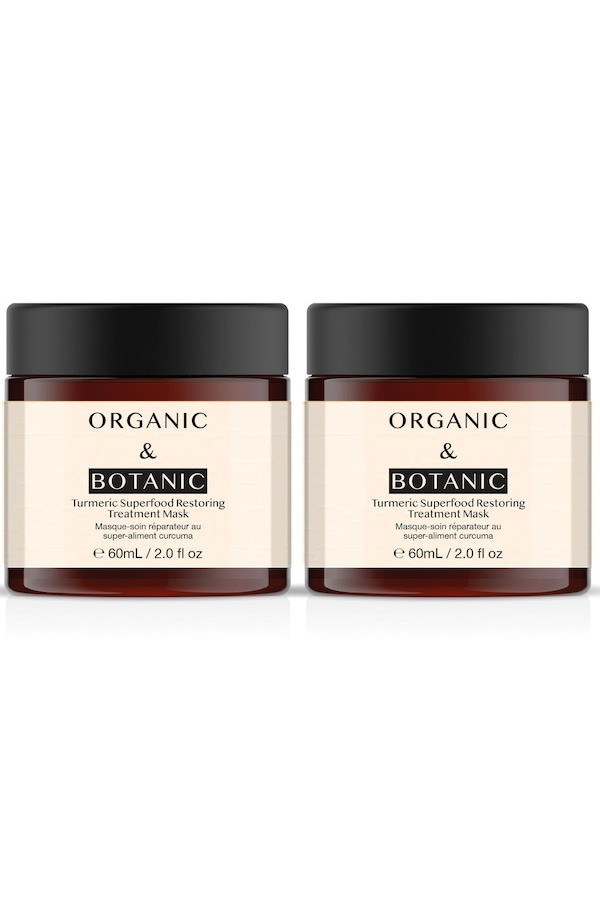 Organic & Botanic Turmeric Superfood Restoring Treatment Mask 60ml x 2 Duo Pack