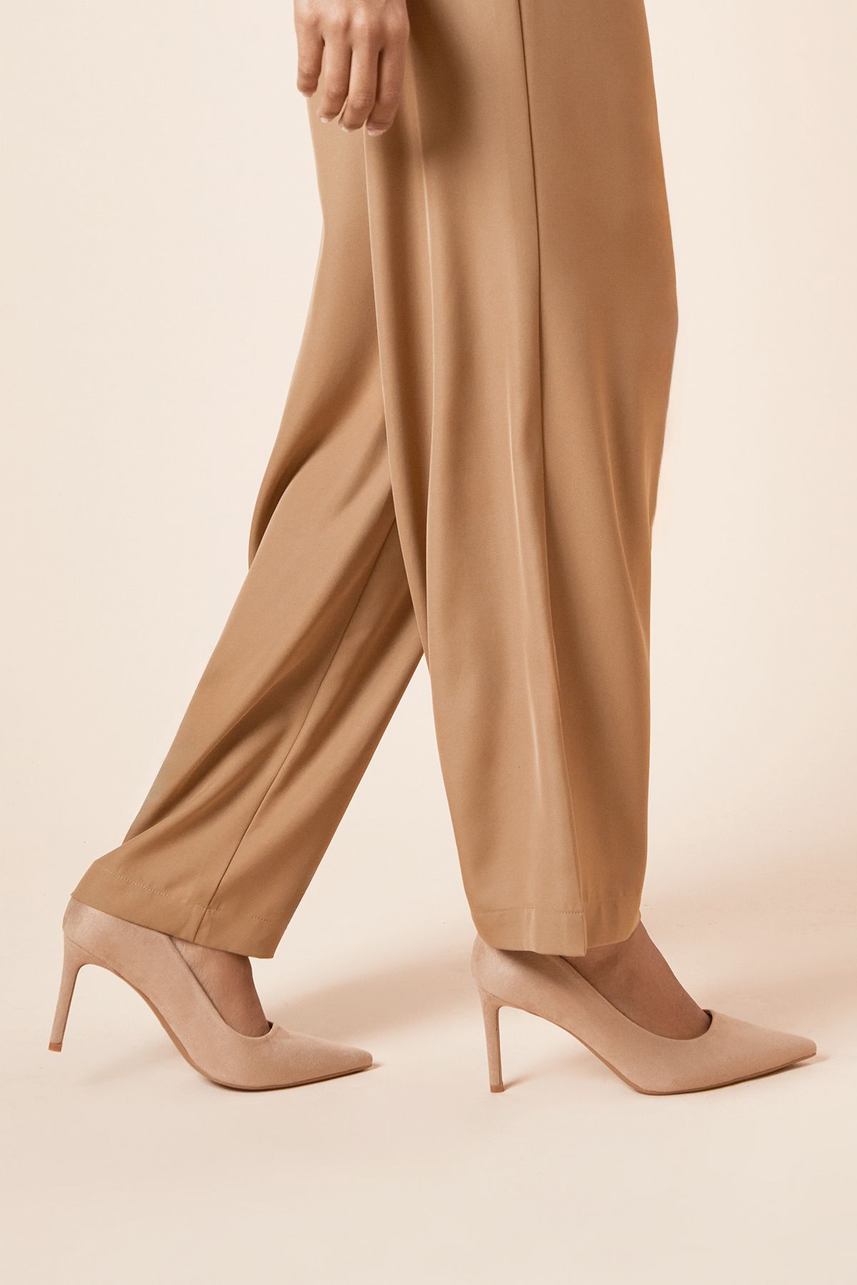 Dorothy Perkins Dash Pointed High Stiletto Heel Court Shoes Beige image 3