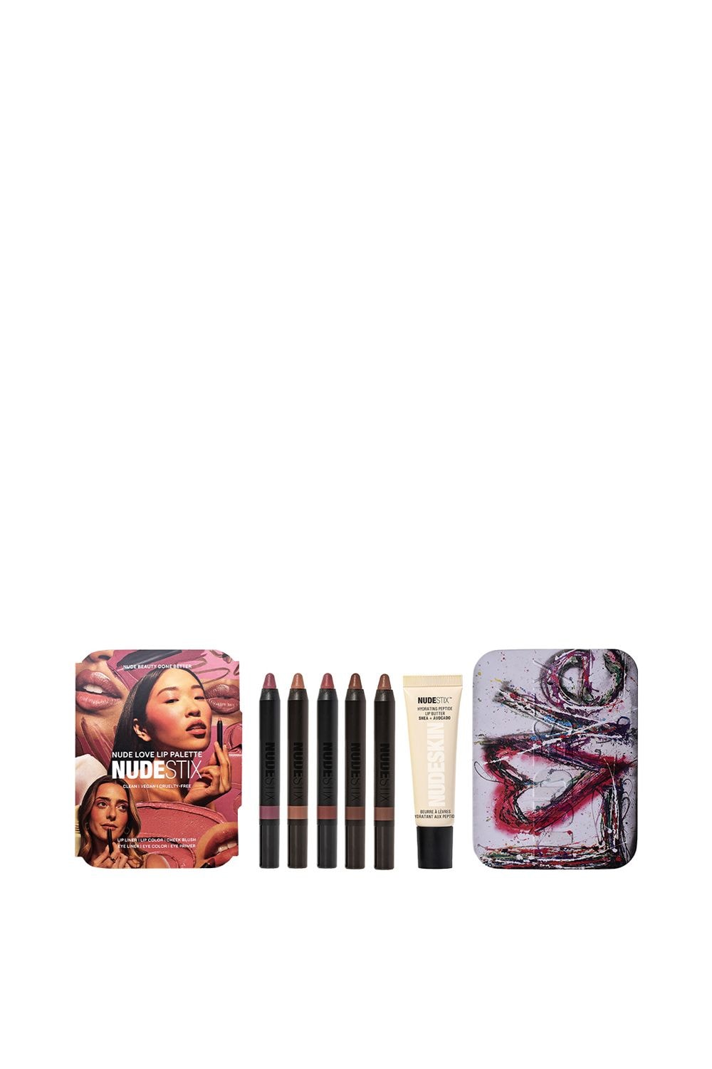 Nudestix Nude Love Lip Pallet Gift Set Multi image 1