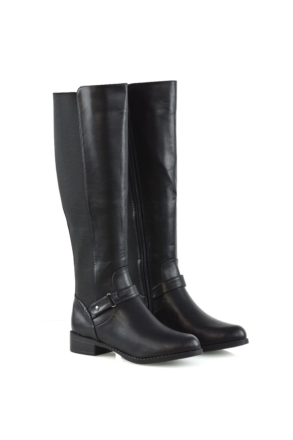 XY London 'Mikayla' Elasticated Knee High Boots image 2