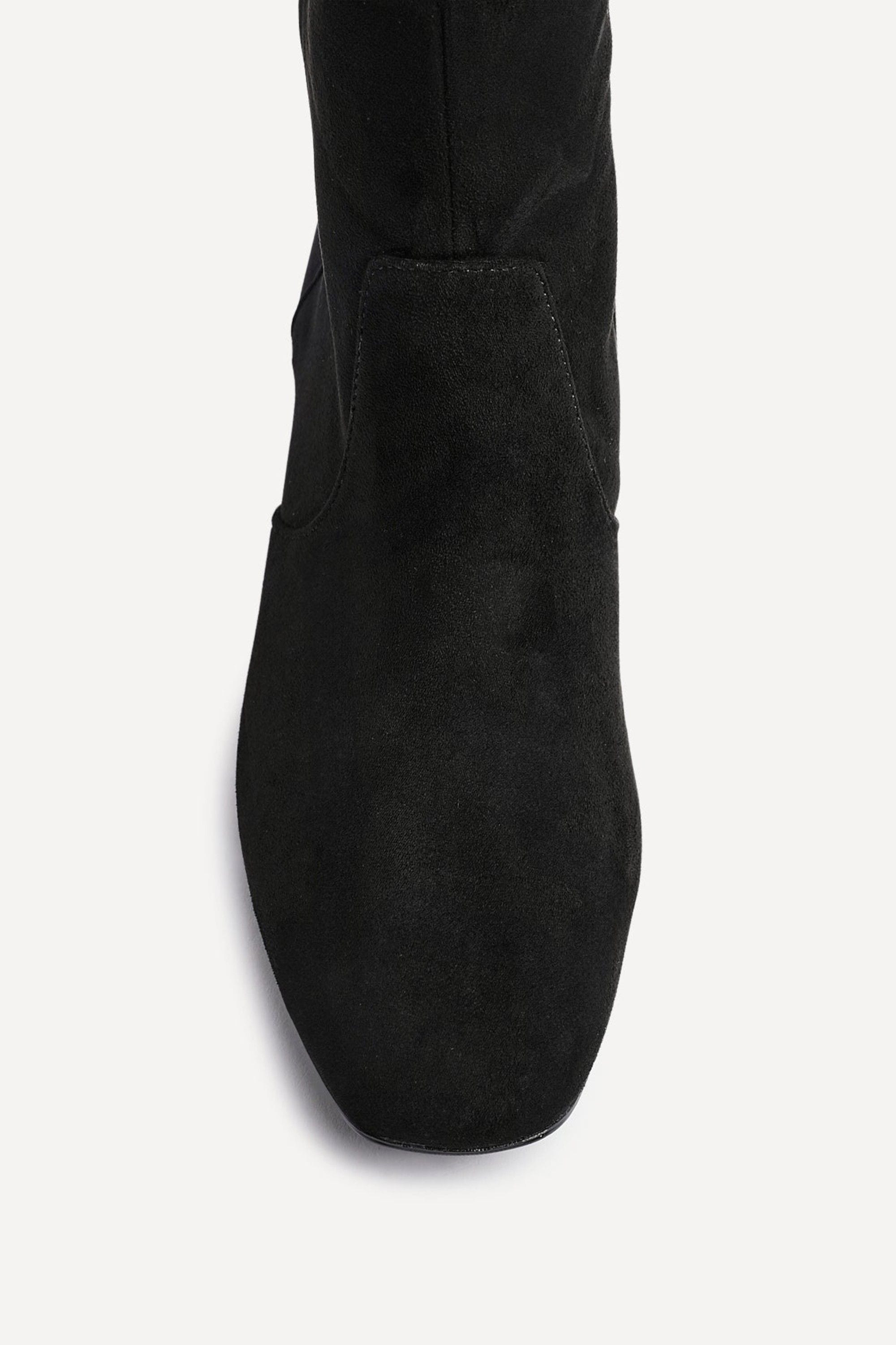 Linzi Slate Black Faux Suede Knee High Boot image 5