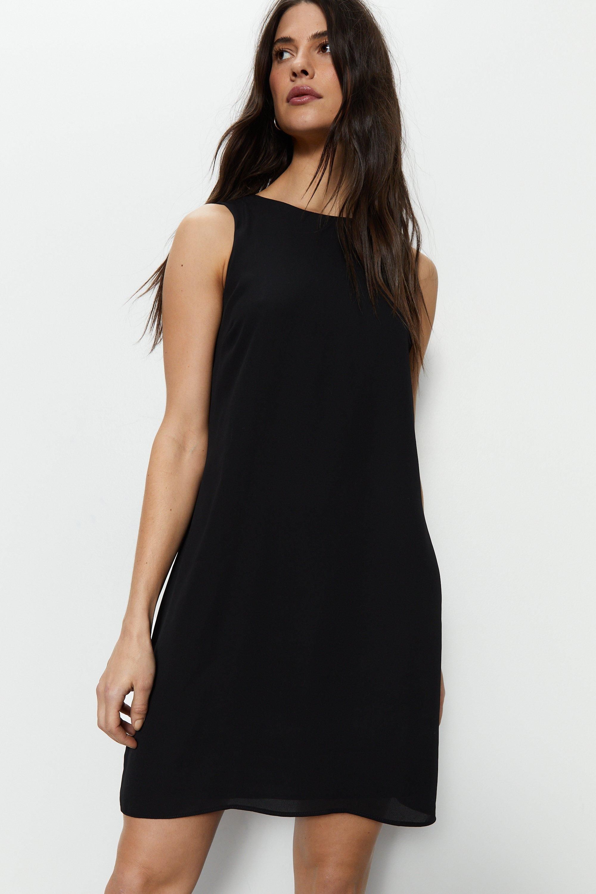 Warehouse Sleeveless Shell Dress Black image 3