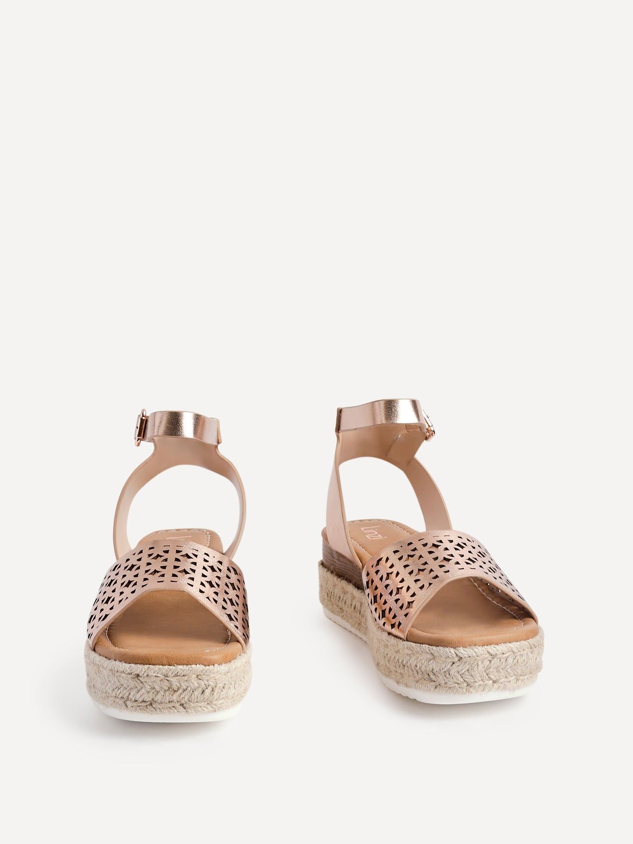 Linzi Radiance Rose Gold Flatform Sandals image 3