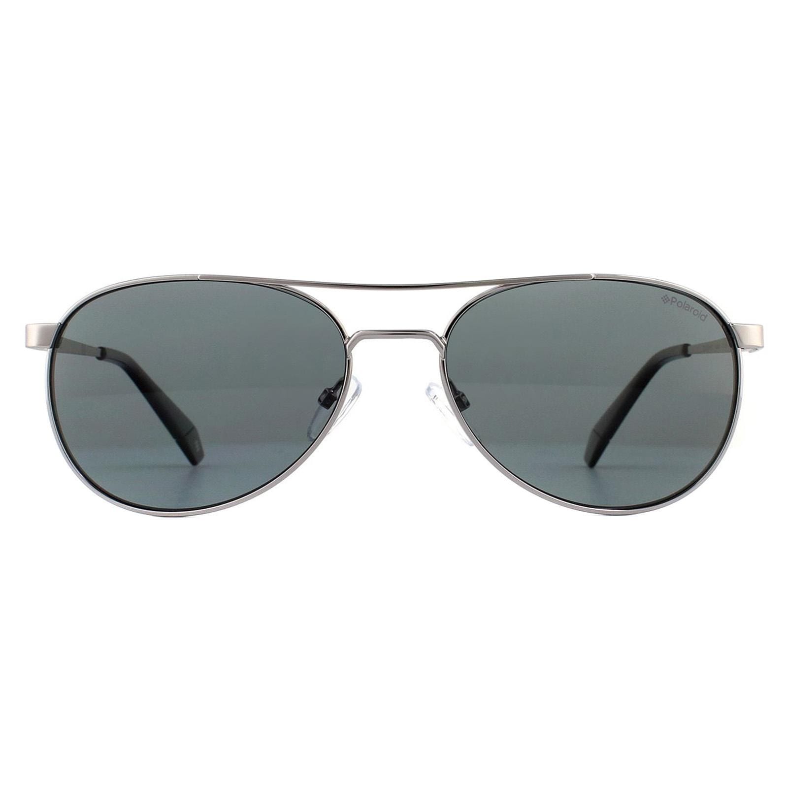 Polaroid Aviator Ruthenium Grey Polarized Sunglasses image 1