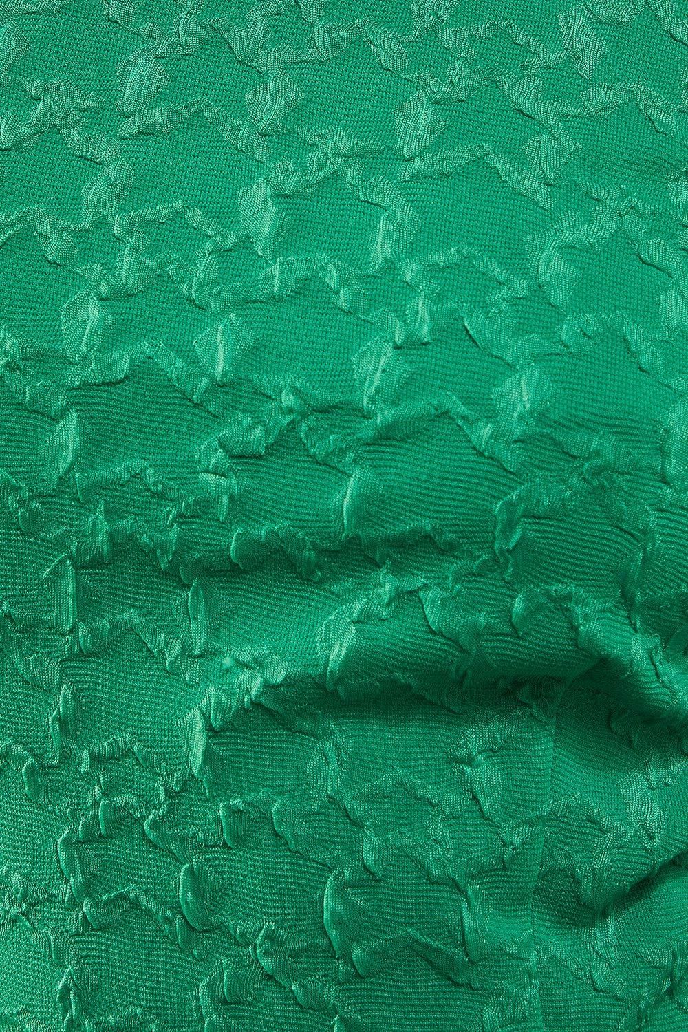 Warehouse Jersey Jacquard Slash Neck Scoop Back Midi Dress Olive image 4