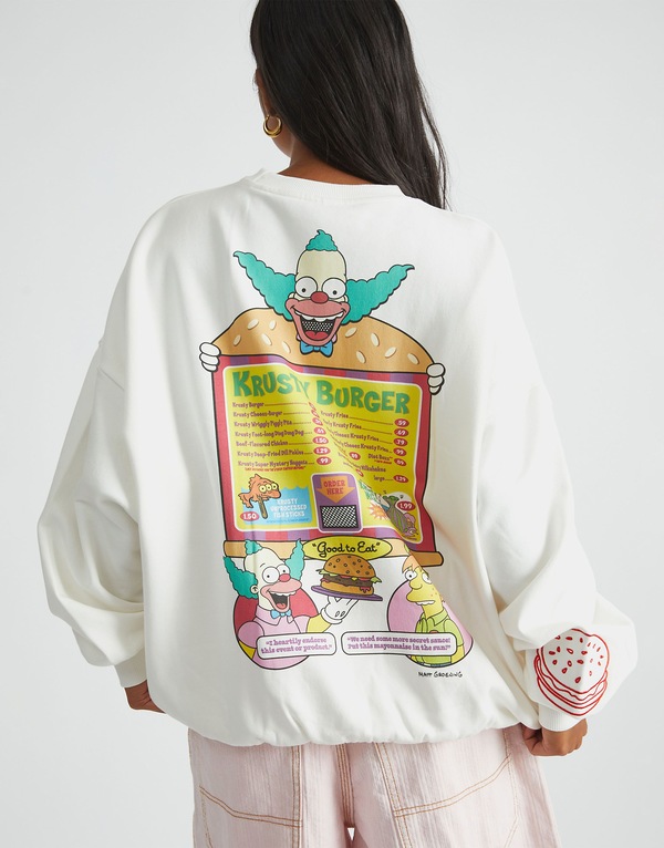 SKINNYDIP The Simpsons Krusty Burger Sweatshirt