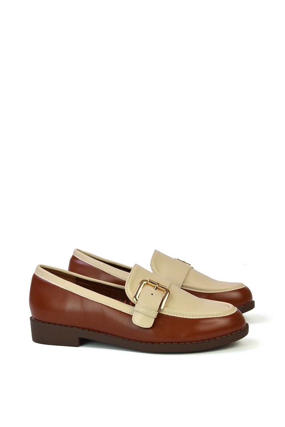 XY London 'Kali' Buckle Up School Shoes Loafers With Chunky Soles image 2