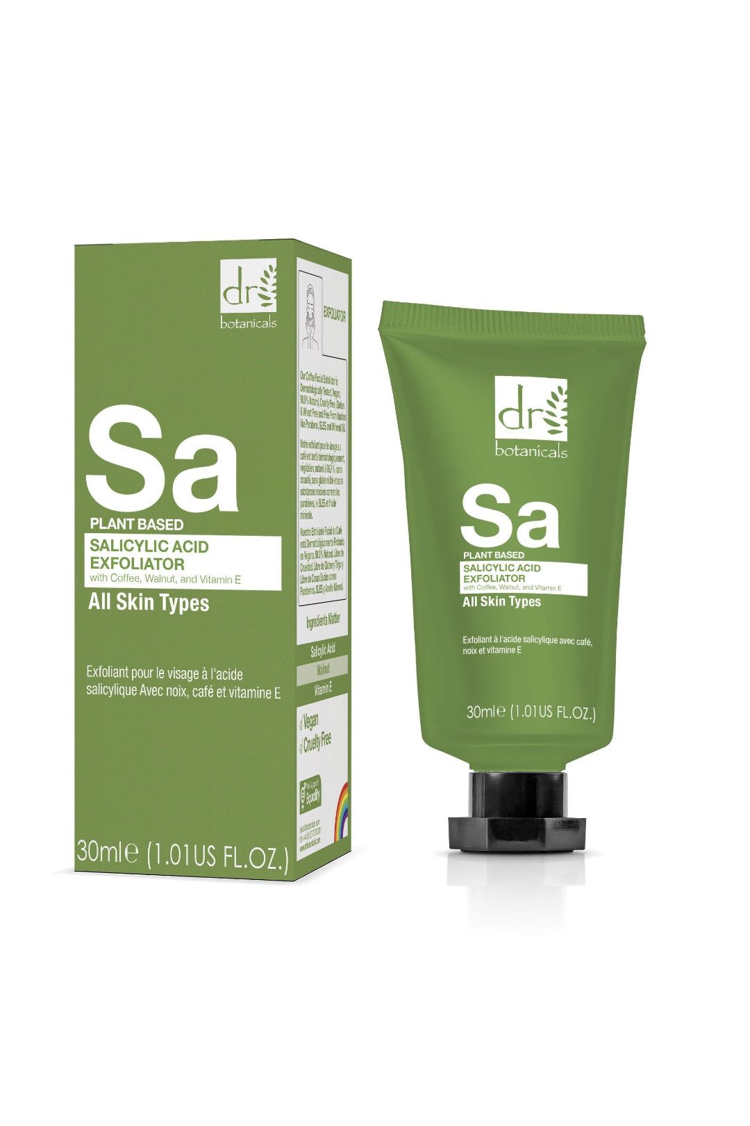 Dr. Botanicals Salicylic Acid Exfoliator with Coffee, Walnut & Vitamin E 30ml image 1