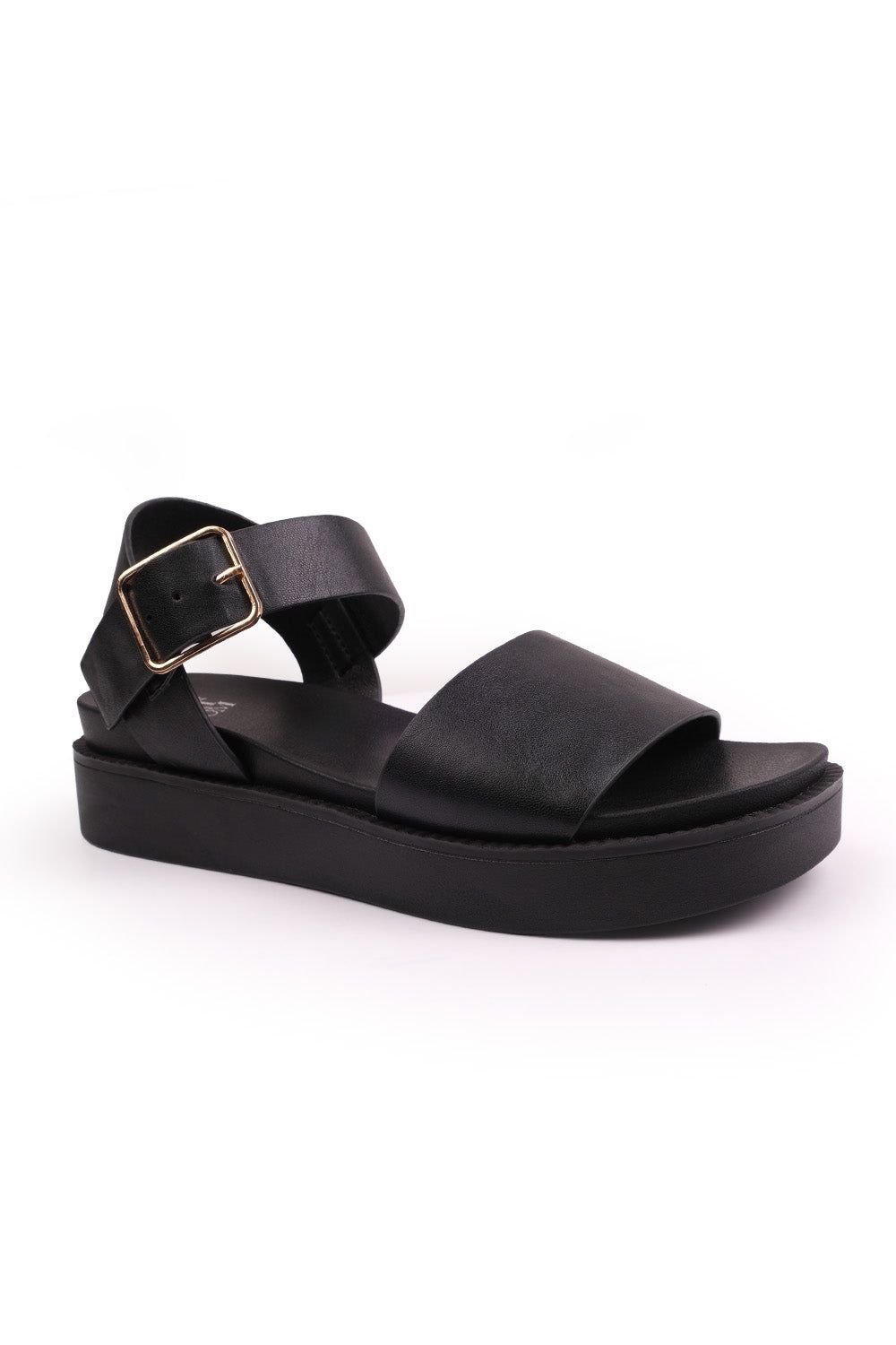 Where's That From 'Phoenix' Wide Fit Classic Flat Sandals With Strap And Buckle Detail image 2
