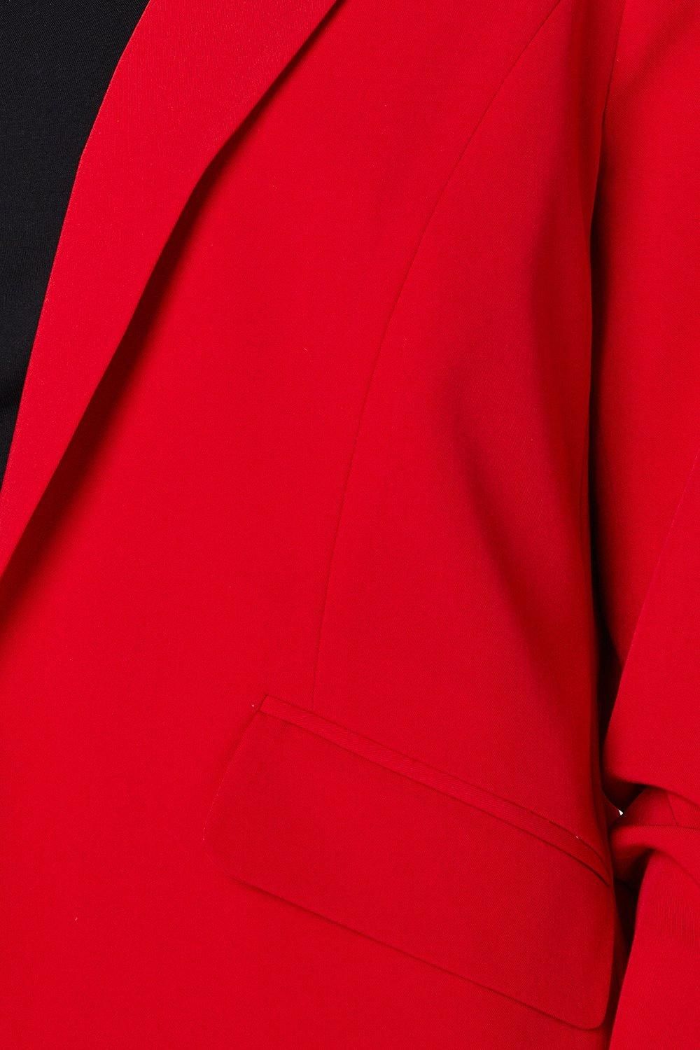 Dorothy Perkins Petite Ruched Sleeve Blazer Red image 5