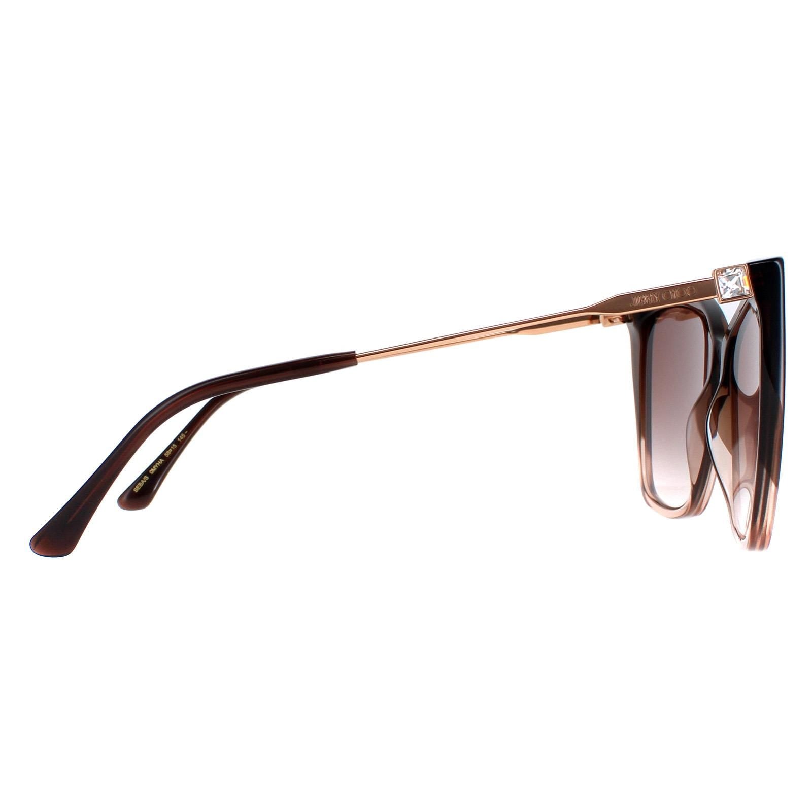 Jimmy Choo Cat Eye Brown Shaded Beige Brown Gradient Seba/S image 4