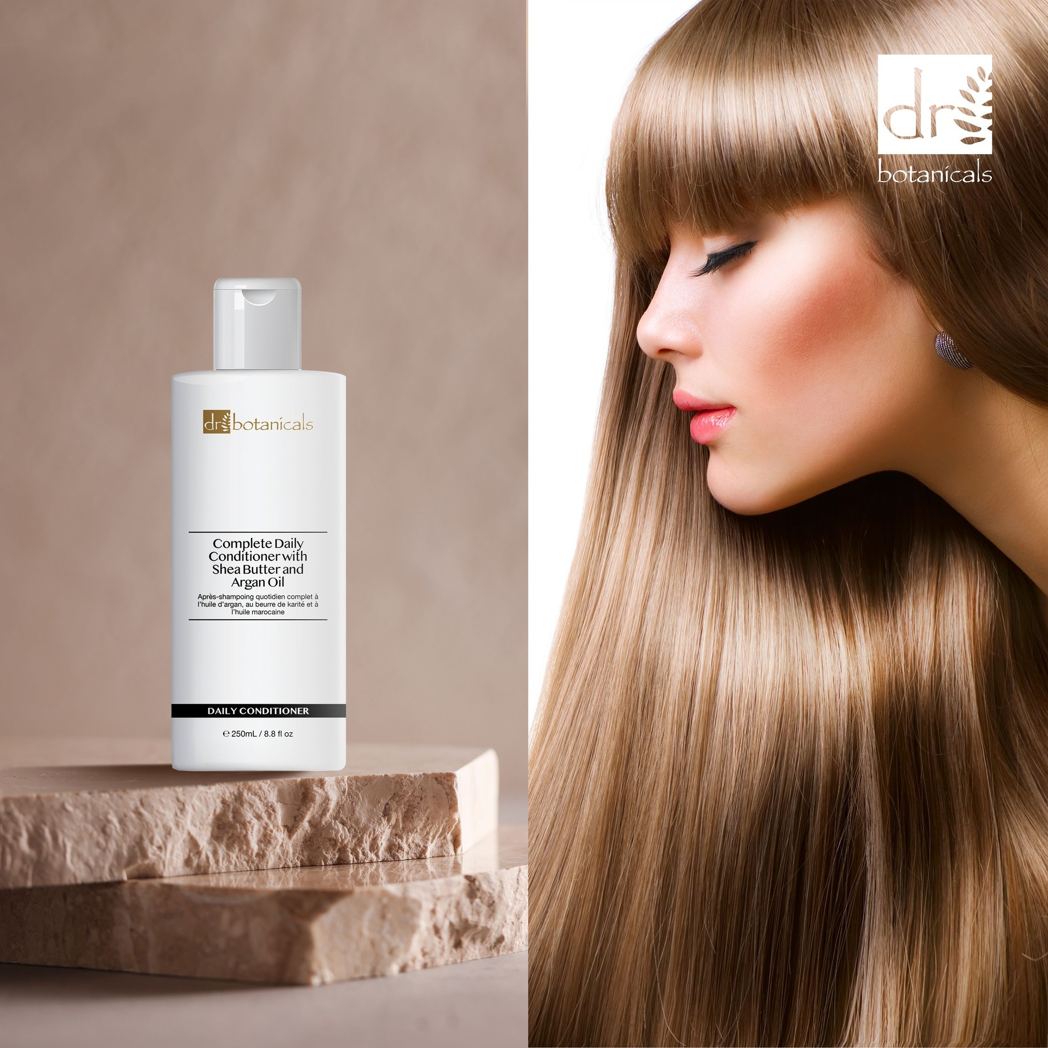 Dr. Botanicals Moroccan Oil, Shea Butter & Argan Oil Complete Daily Conditioner 250ml image 6