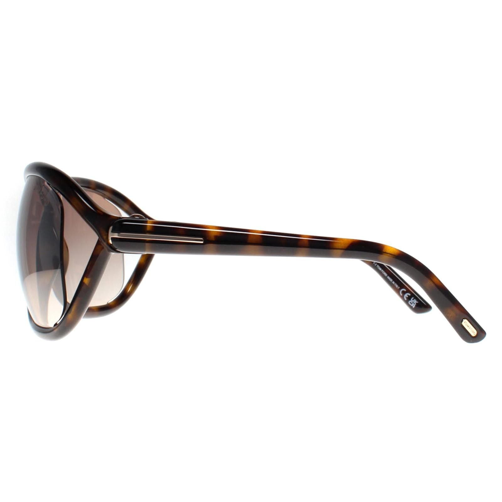 Tom Ford Butterfly Dark Havana Brown Mirror Fernanda FT1069 image 3