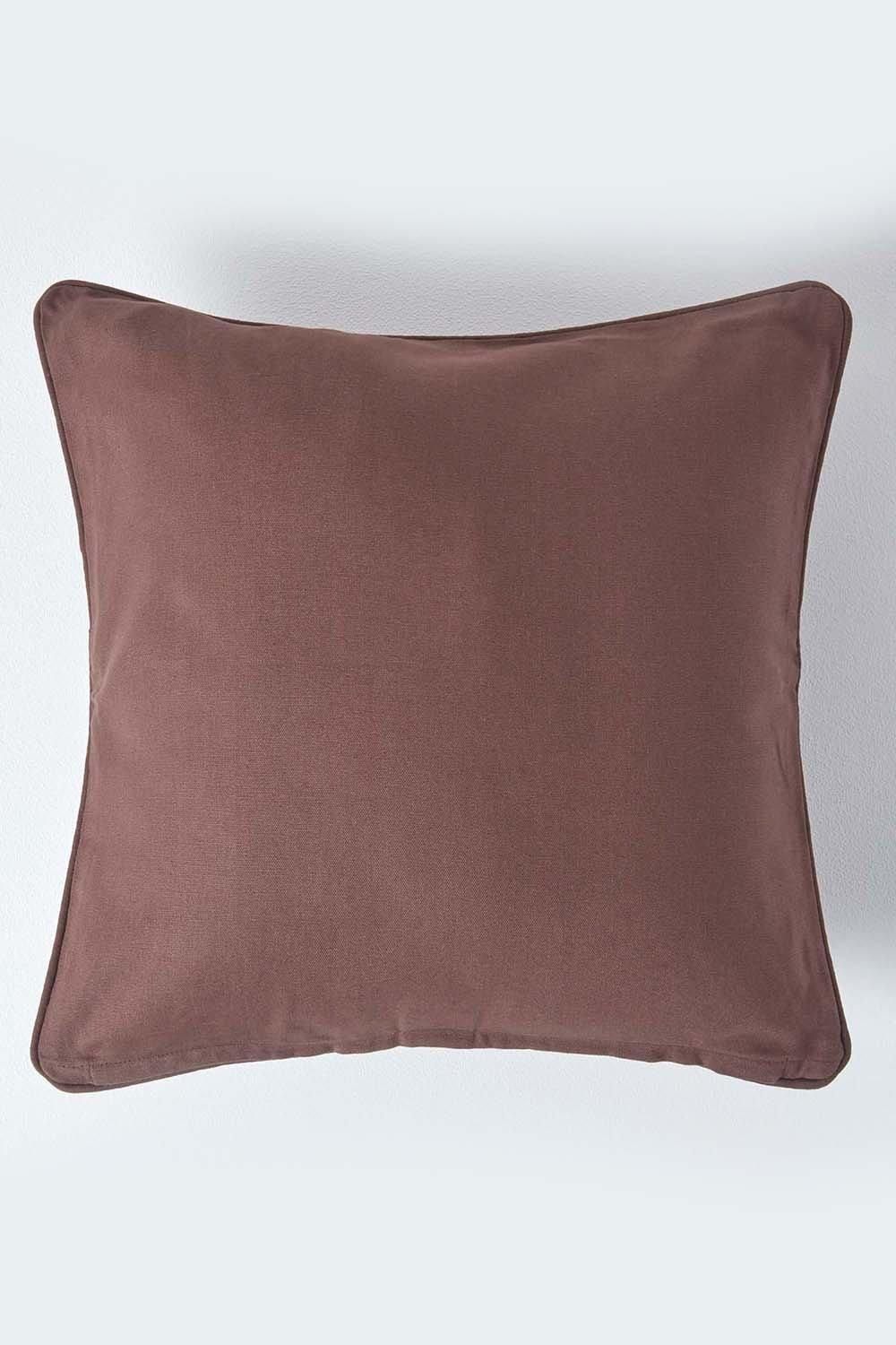 Homescapes Cotton Plain Cushion Cover image 1
