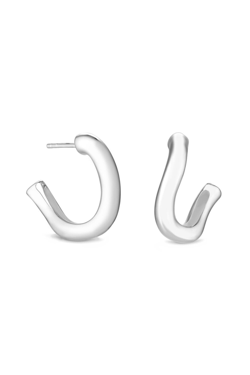 Simply Silver Sterling Silver 925 Twisted Hoop Earrings image 1