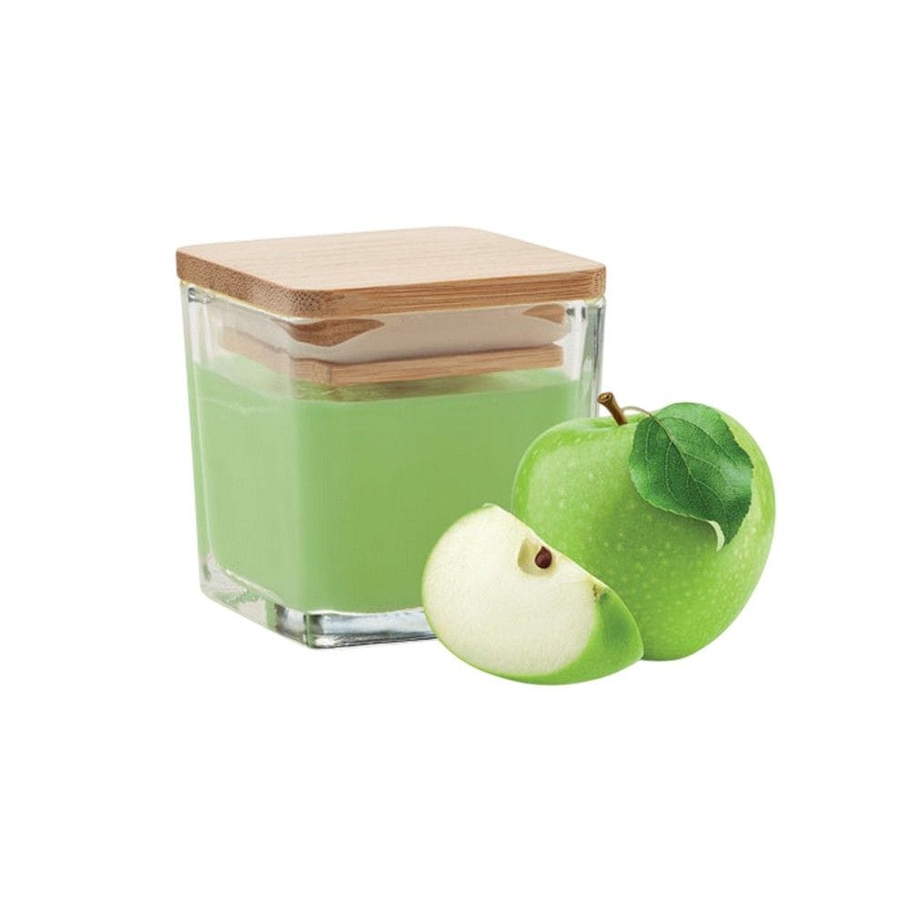 MidOcean Pila Green Apple Square Bamboo Scented Candle image 3