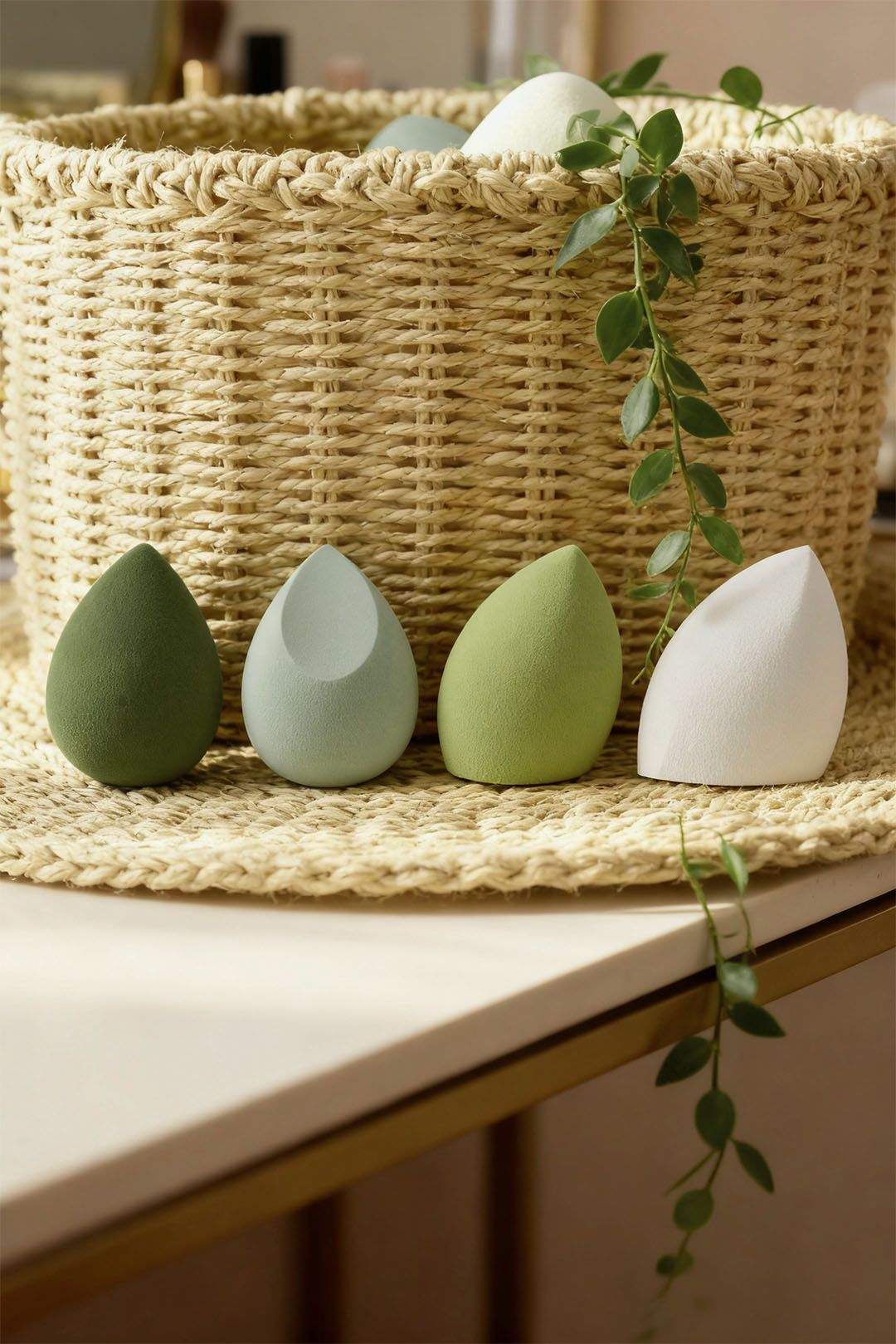 SHEONLY 4Pcs Makeup Sponge Beauty Blender Set image 3