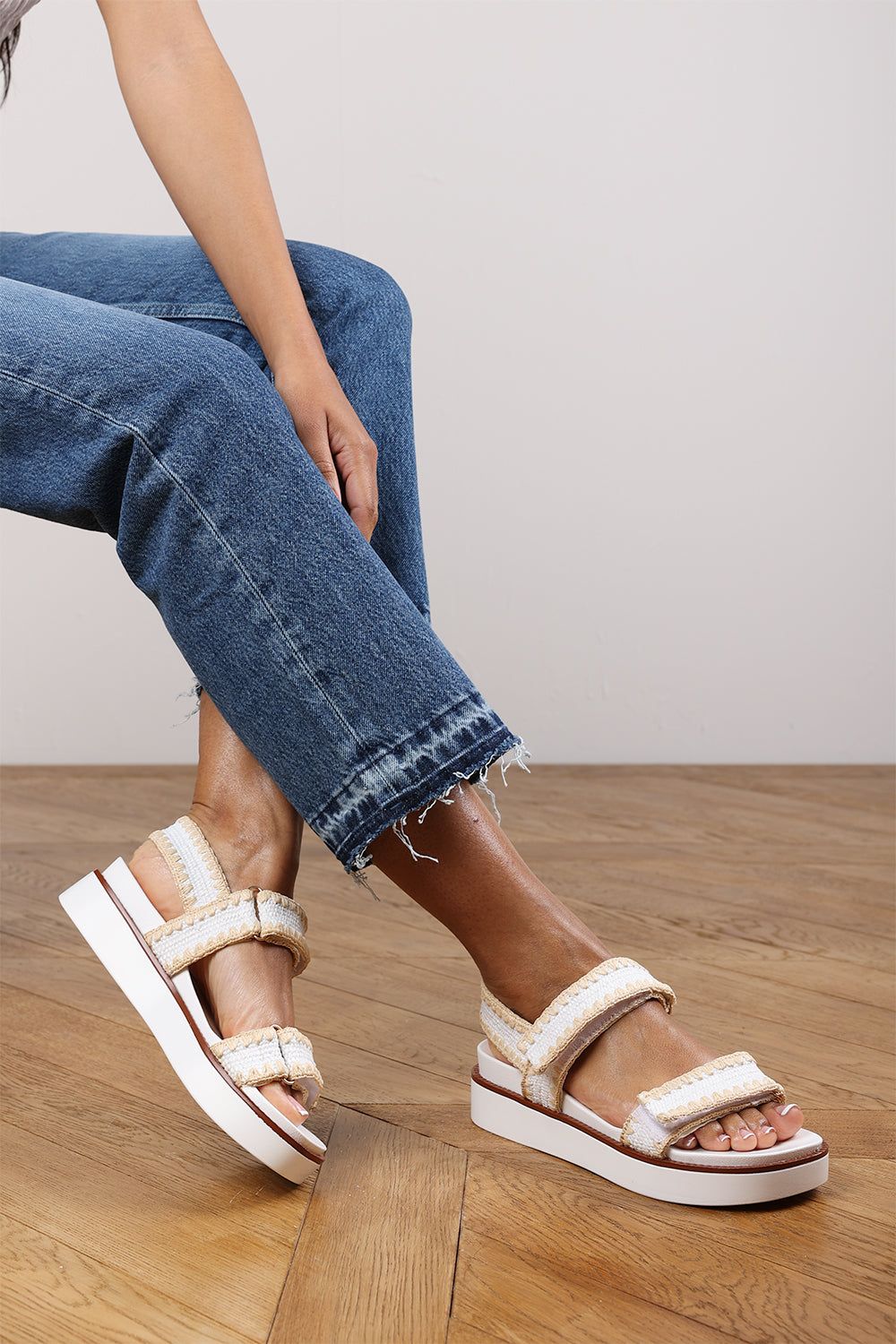 Where's That From 'Marvel' Flatform Sandal With Velcro Straps image 1