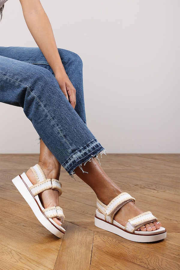 Where's That From 'Marvel' Flatform Sandal With Velcro Straps