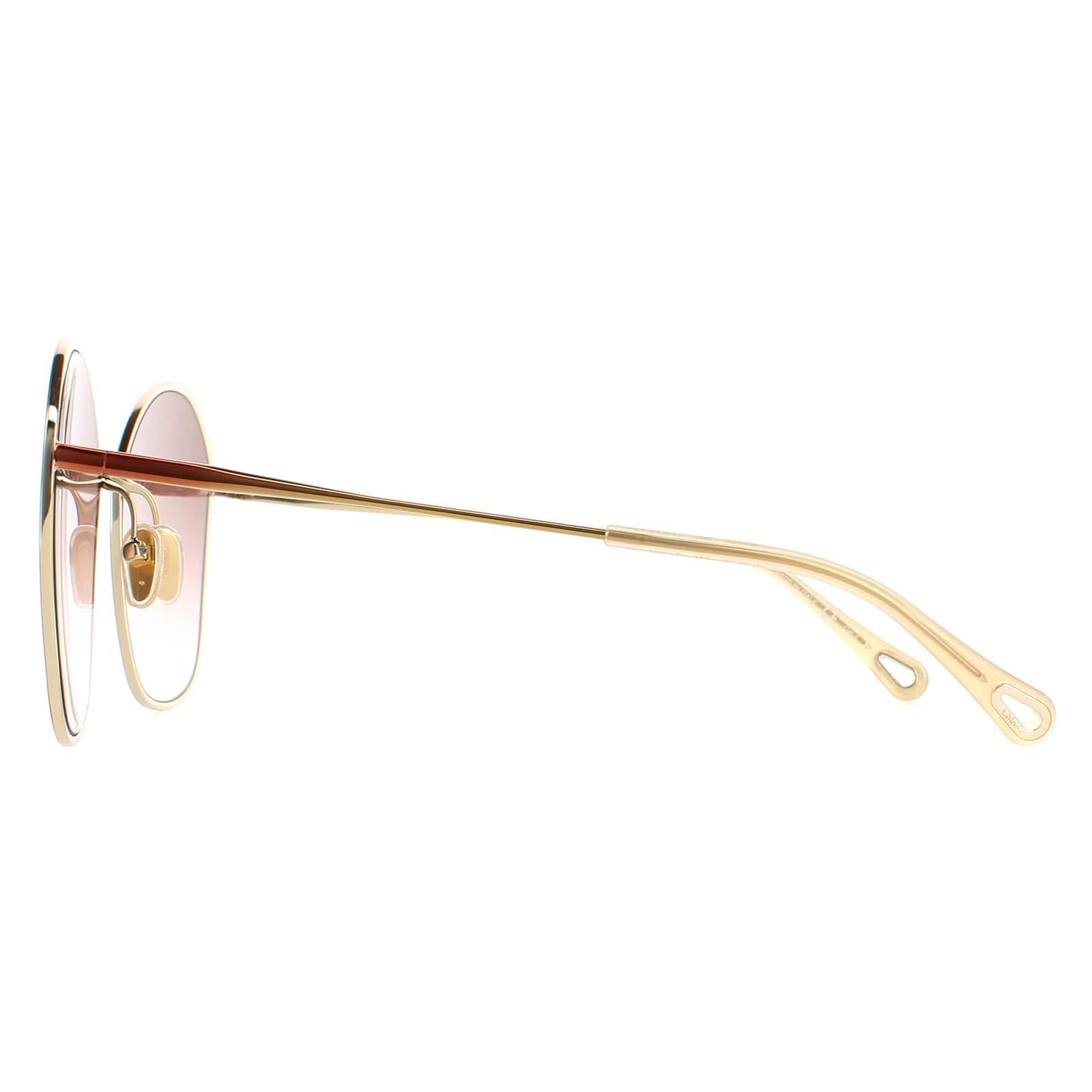 Chloe Square Dark Brown Gold Brown Gradient CH0015S image 3