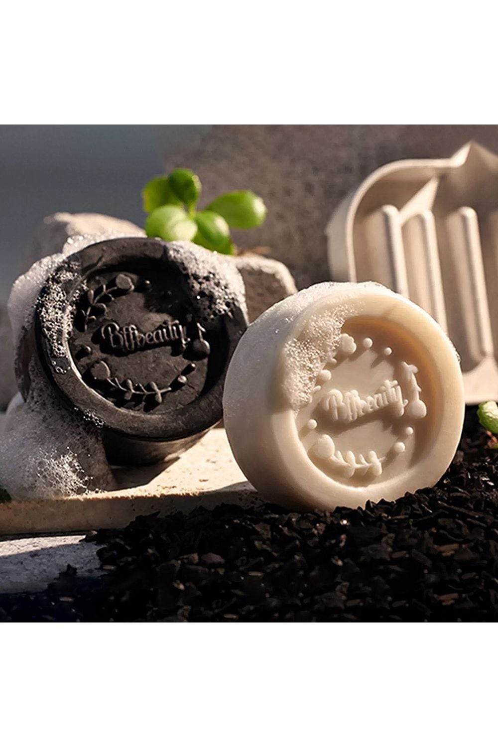 Living and Home Soap Bar Facial Cleansing Soap Bars 2 Pcs Face Cleanser Bar Set image 6